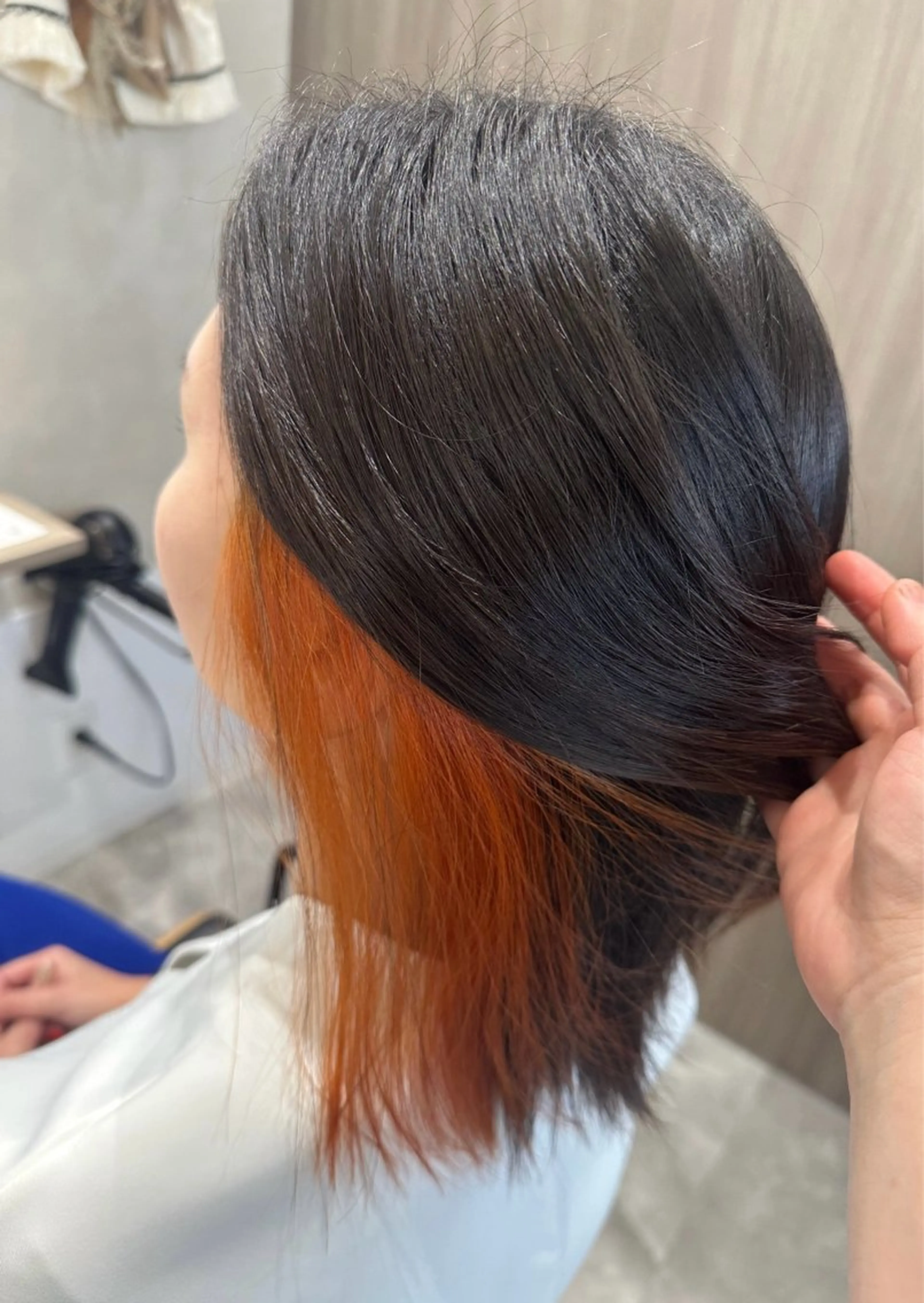 ミディアム ヘアカラー 𝑴𝒐𝒓𝒊‎‪ /髪質改善/艶髪🖤のヘアスタイル