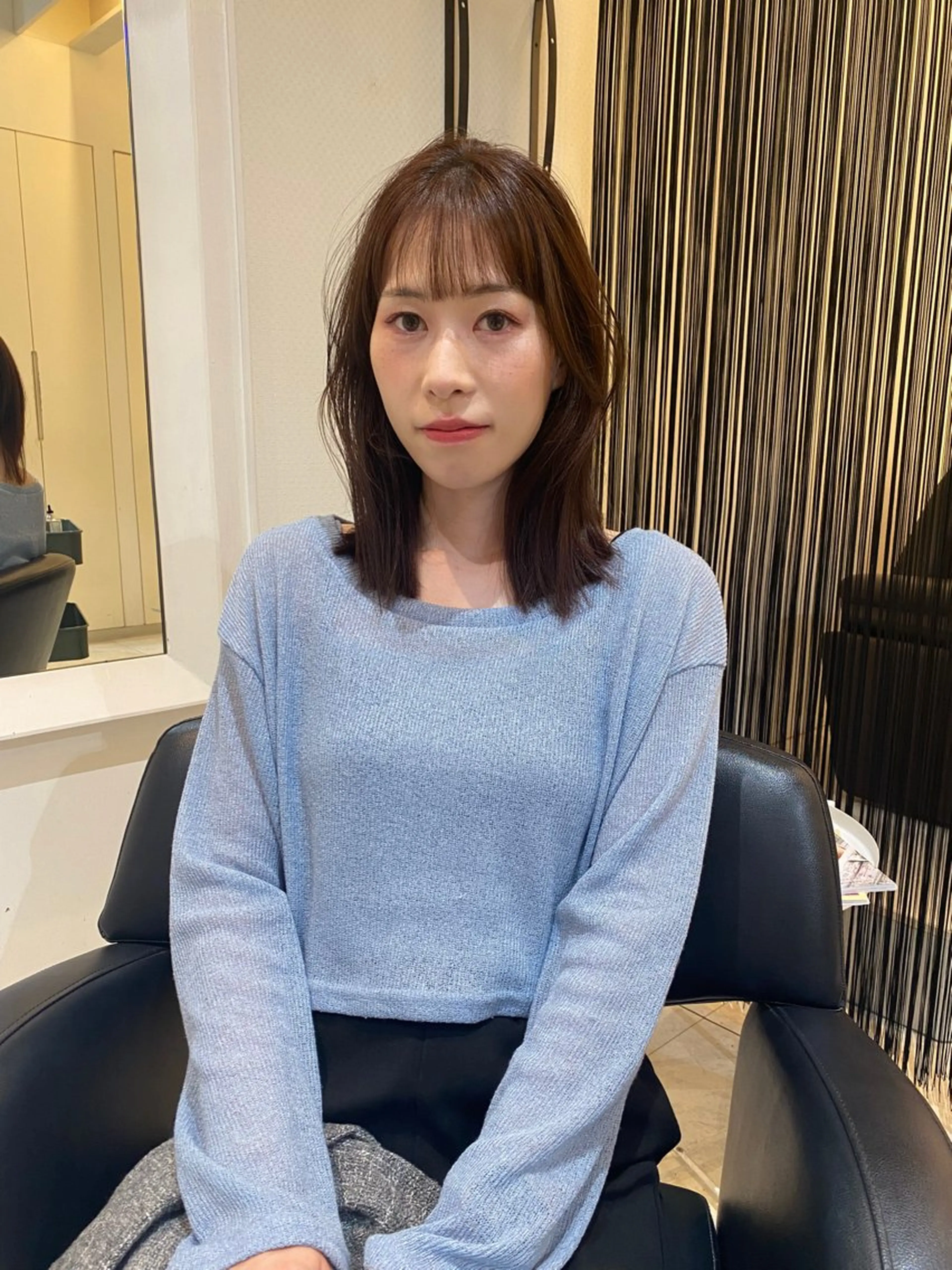 セミロング カラー カット ヘアカラー 縮毛矯正 トリートメント mai / linoah˚✧のヘアスタイル