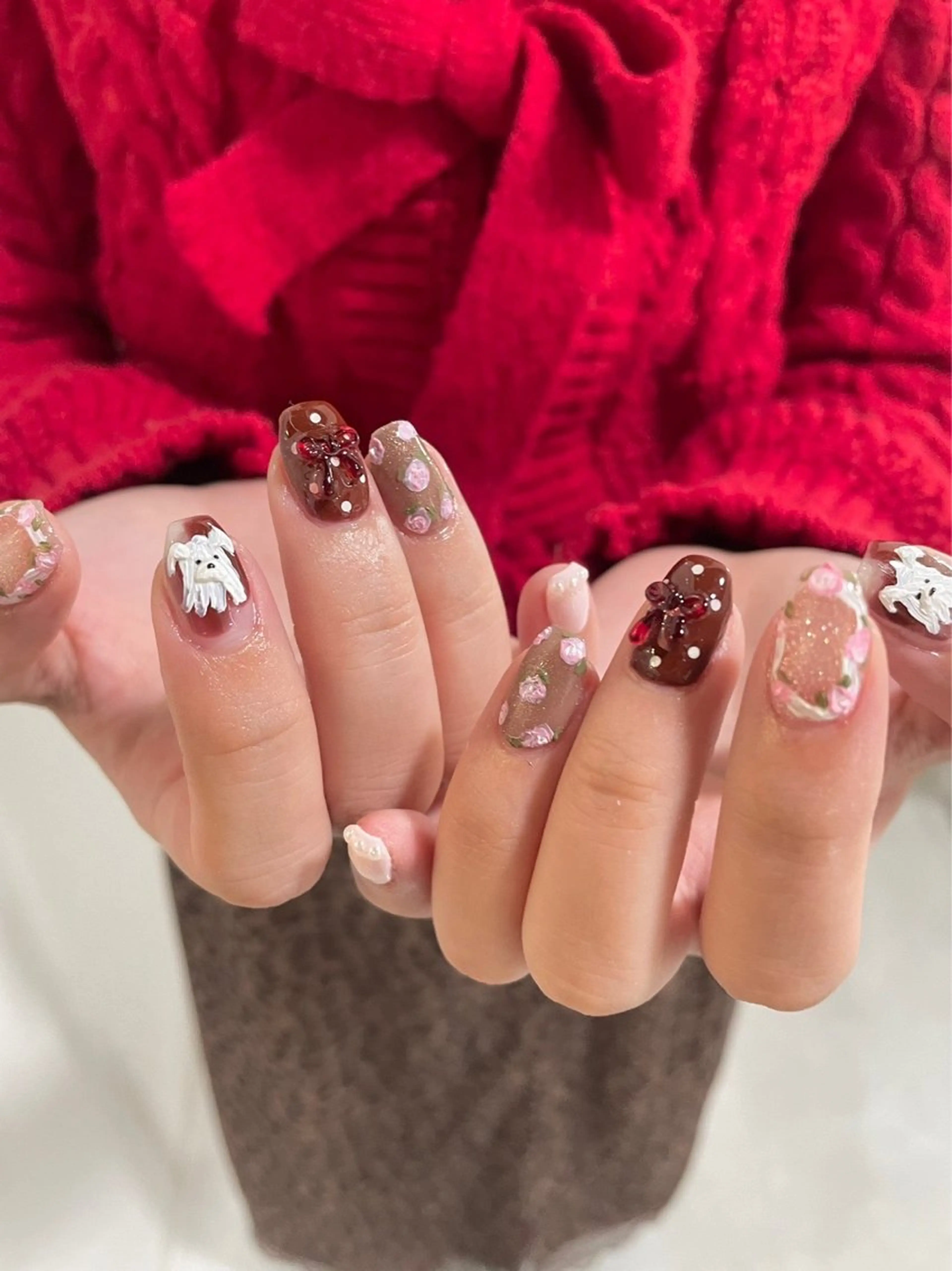 ショート ハンドネイル LBnail.sae /おえかきネイルのネイルデザイン