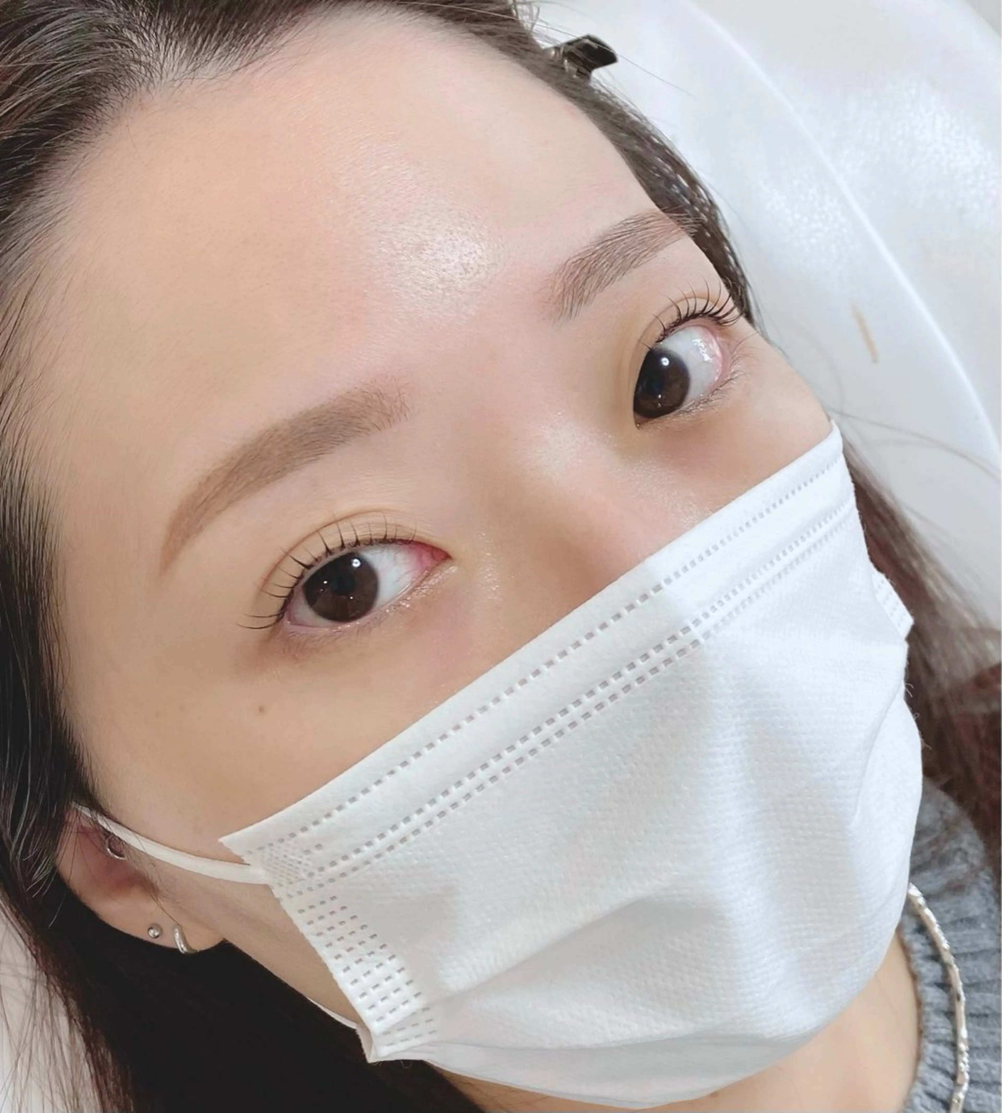 マツエク・マツパ パリジェンヌラッシュリフト 一重×まつ毛パーマ マツパ WHITE EYE makiの眉毛・アイブロウイメージ