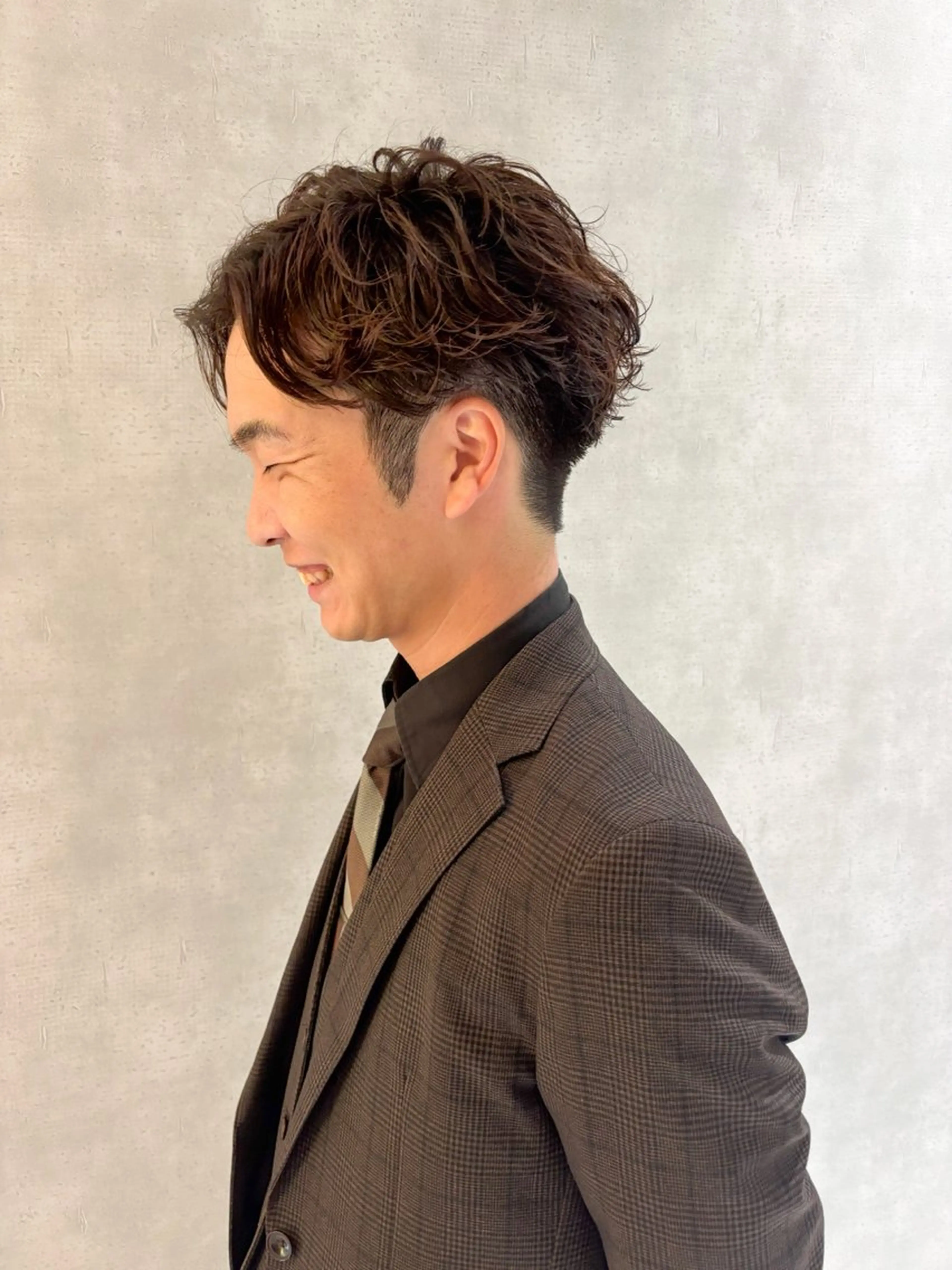 ショート パーマ メンズ メンズパーマ カット パーマ 宮嶋 勇輔のヘアスタイル