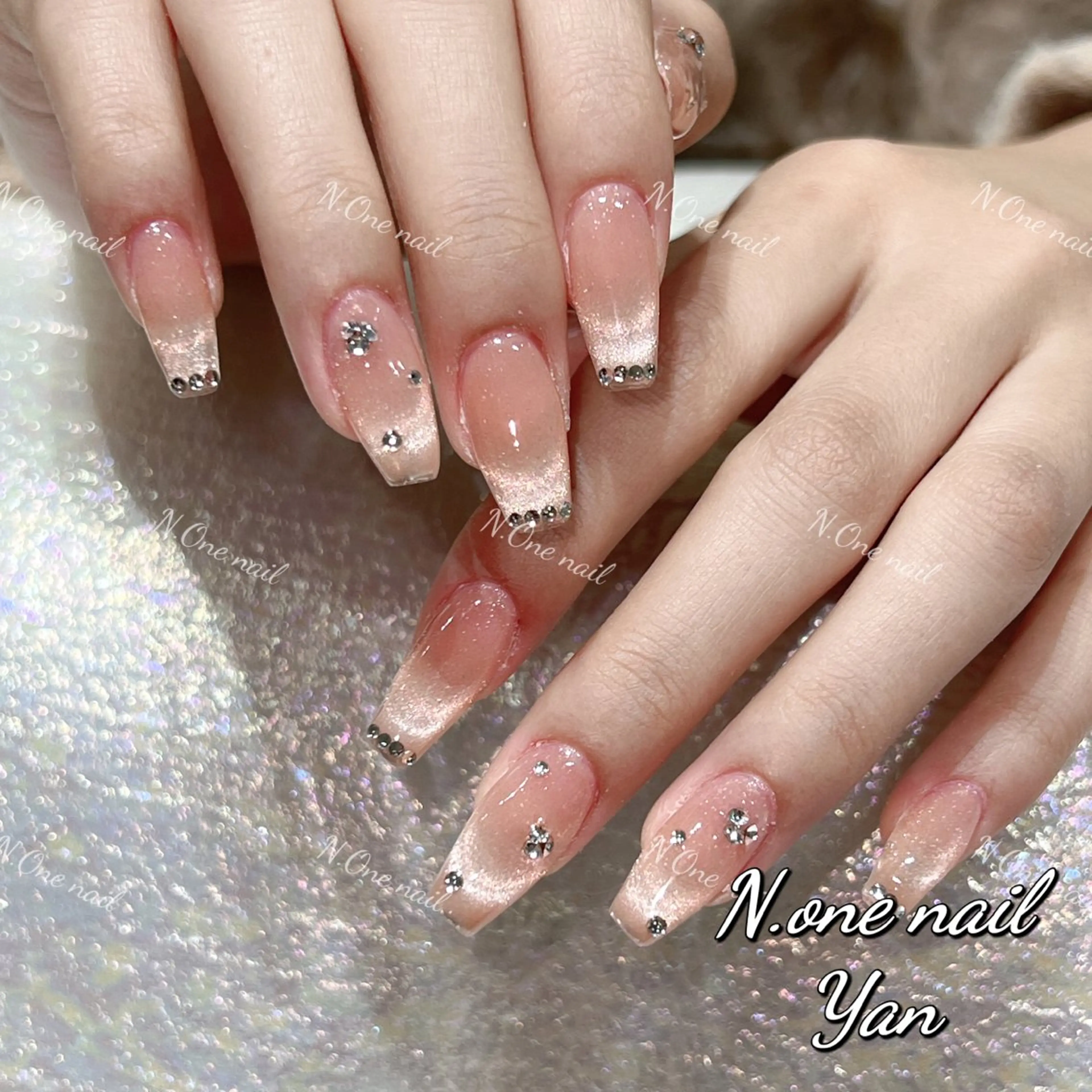 ネイル 長いだし/スカルプ/ パラシェルN.oneのネイルデザイン