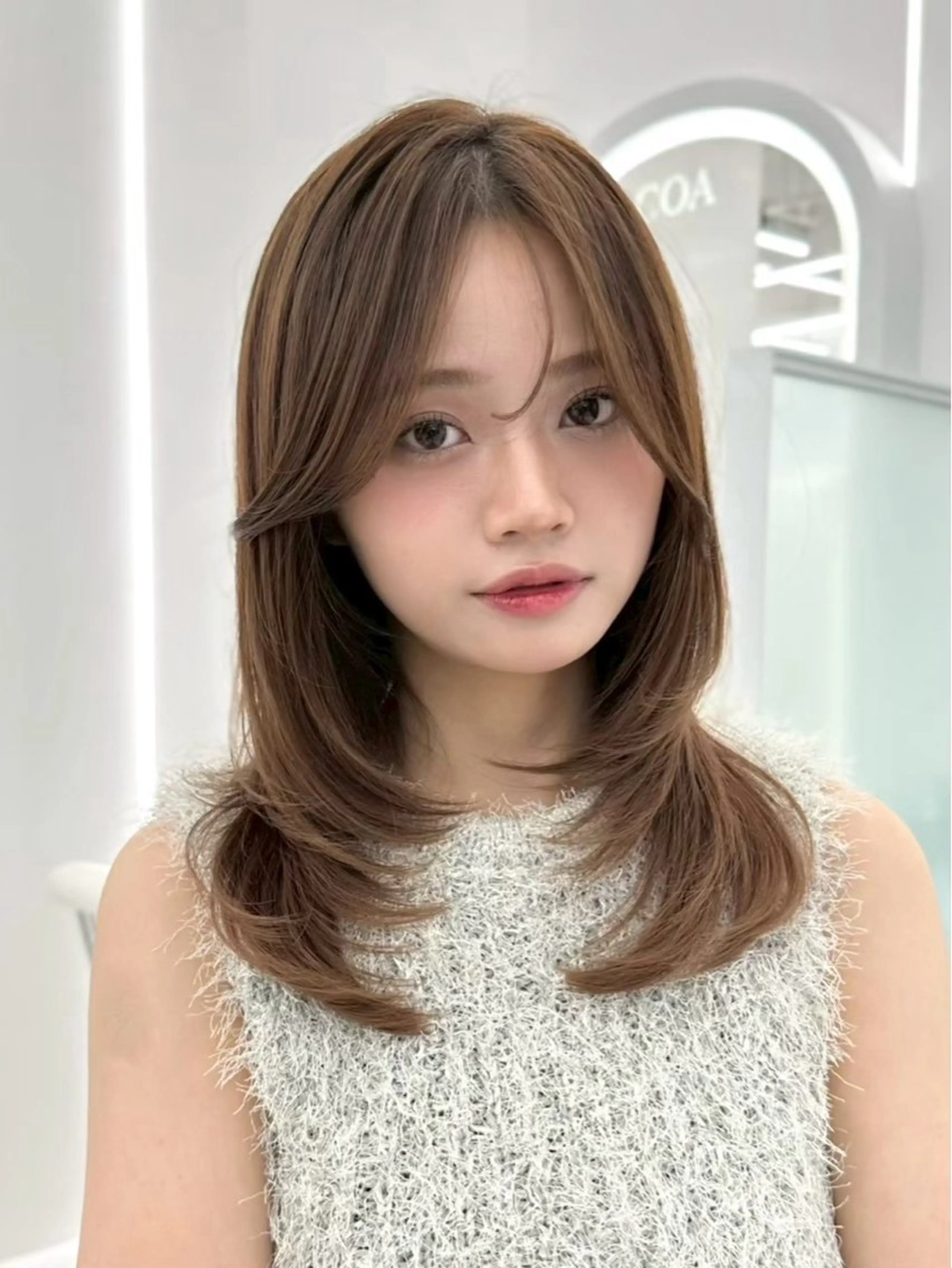 ミディアム ミディアムレイヤー レイヤーカット ボブ🌿さち COA GINZAのヘアスタイル