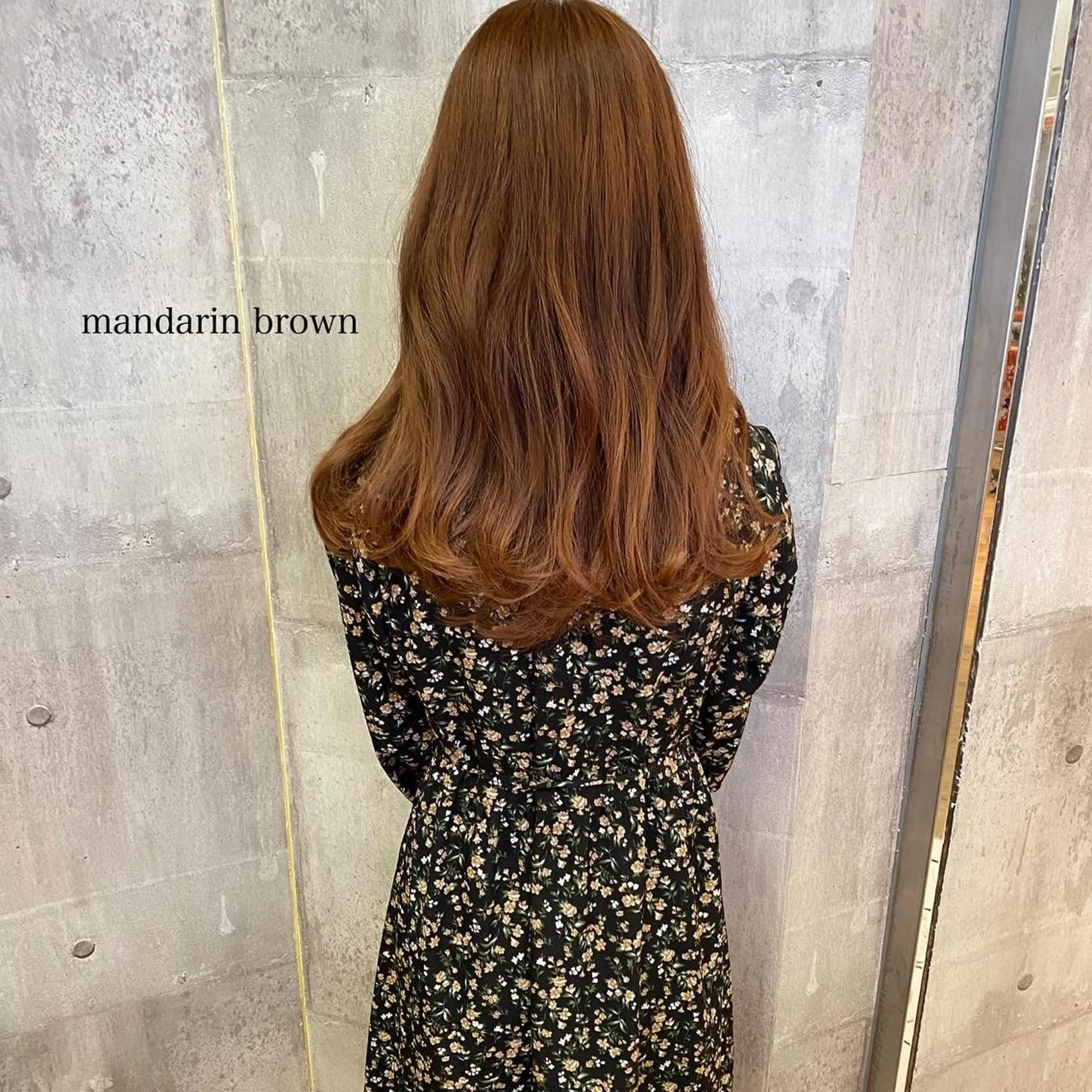 セミロング カラー ブラウンカラー 田室 和幸のヘアスタイル