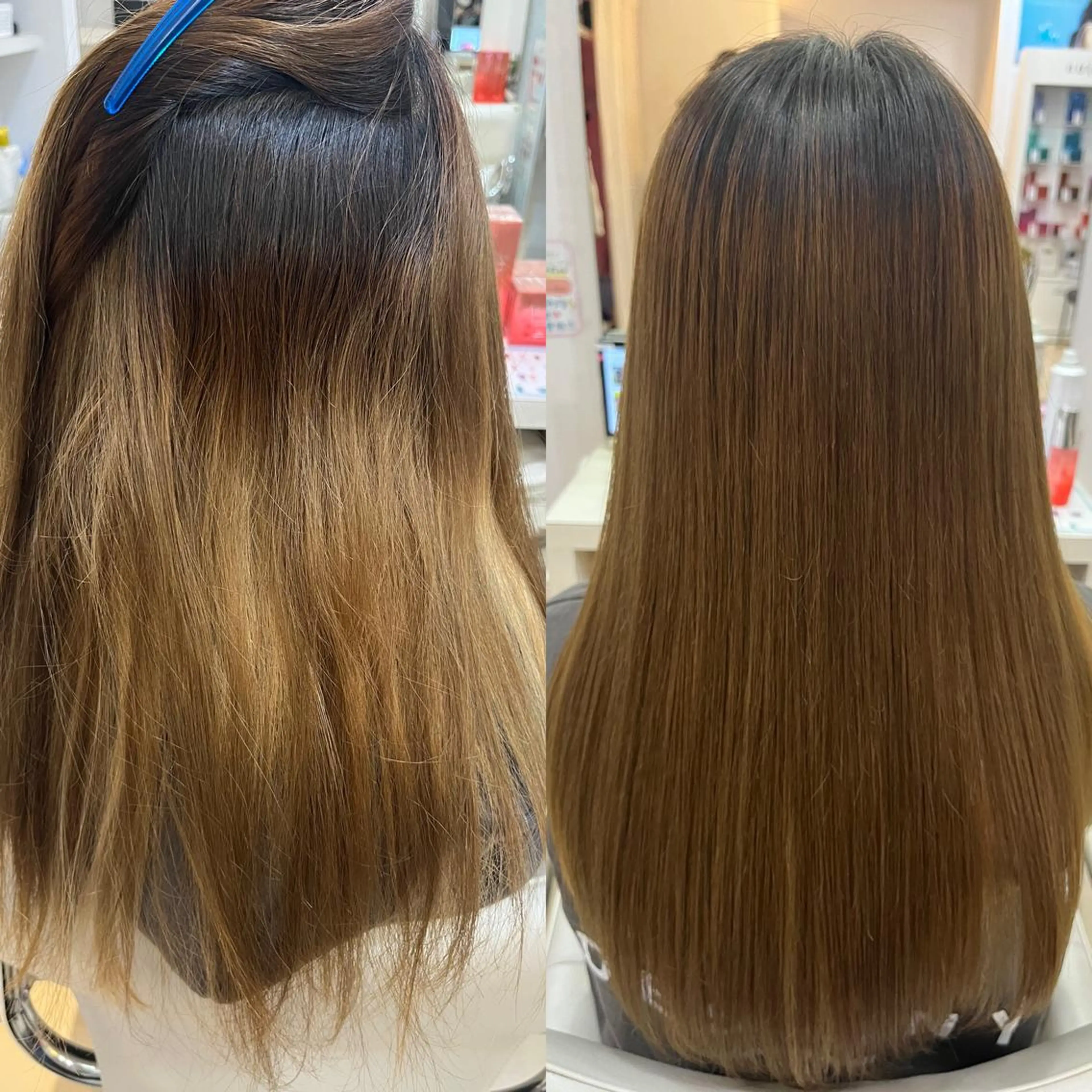 ロング パーマ 髪質改善 ストレートパーマ 【髪質改善】 美髪/久岡徹也のヘアスタイル