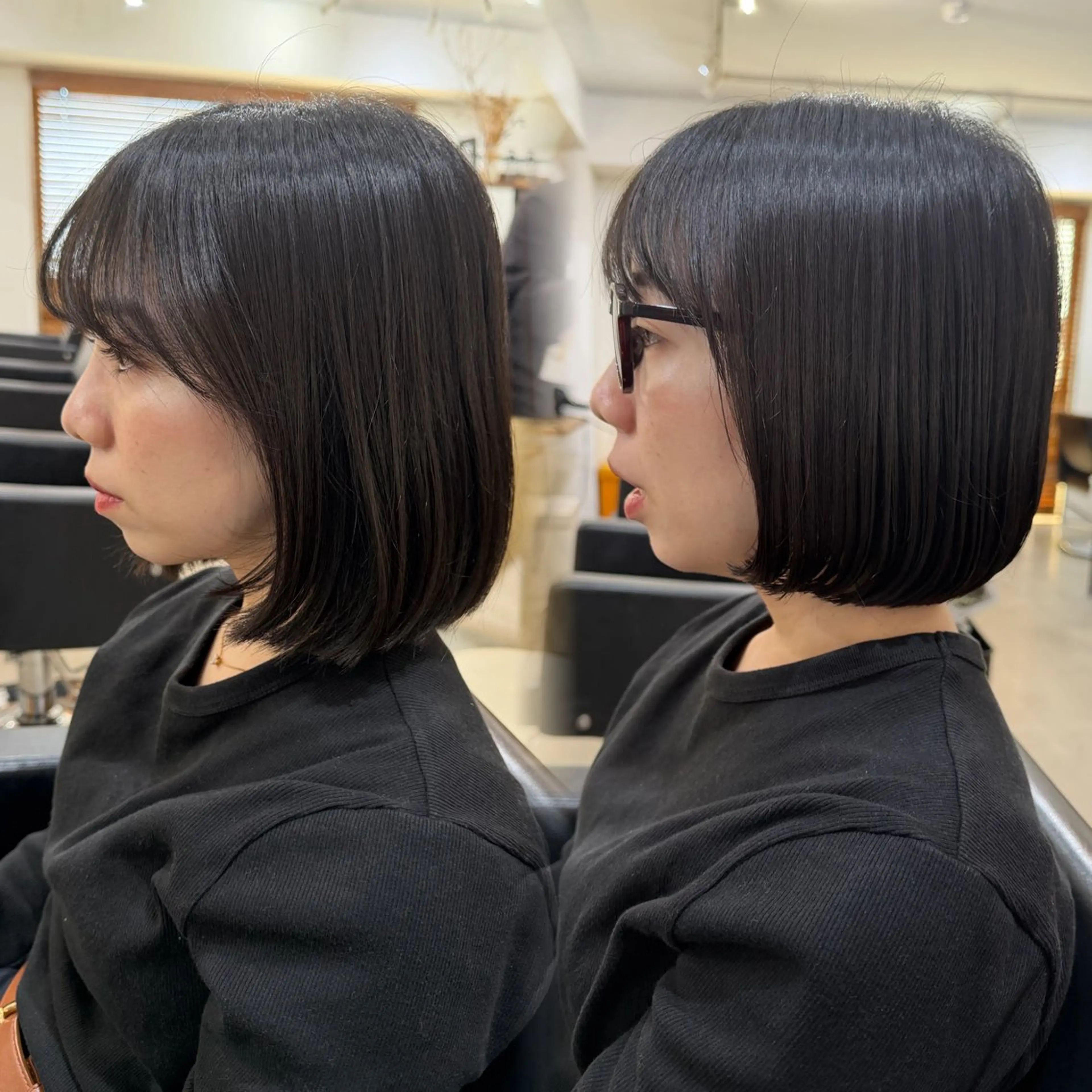 ショート ボブ カット ボブ人気No,1✨ TAME副店長のヘアスタイル