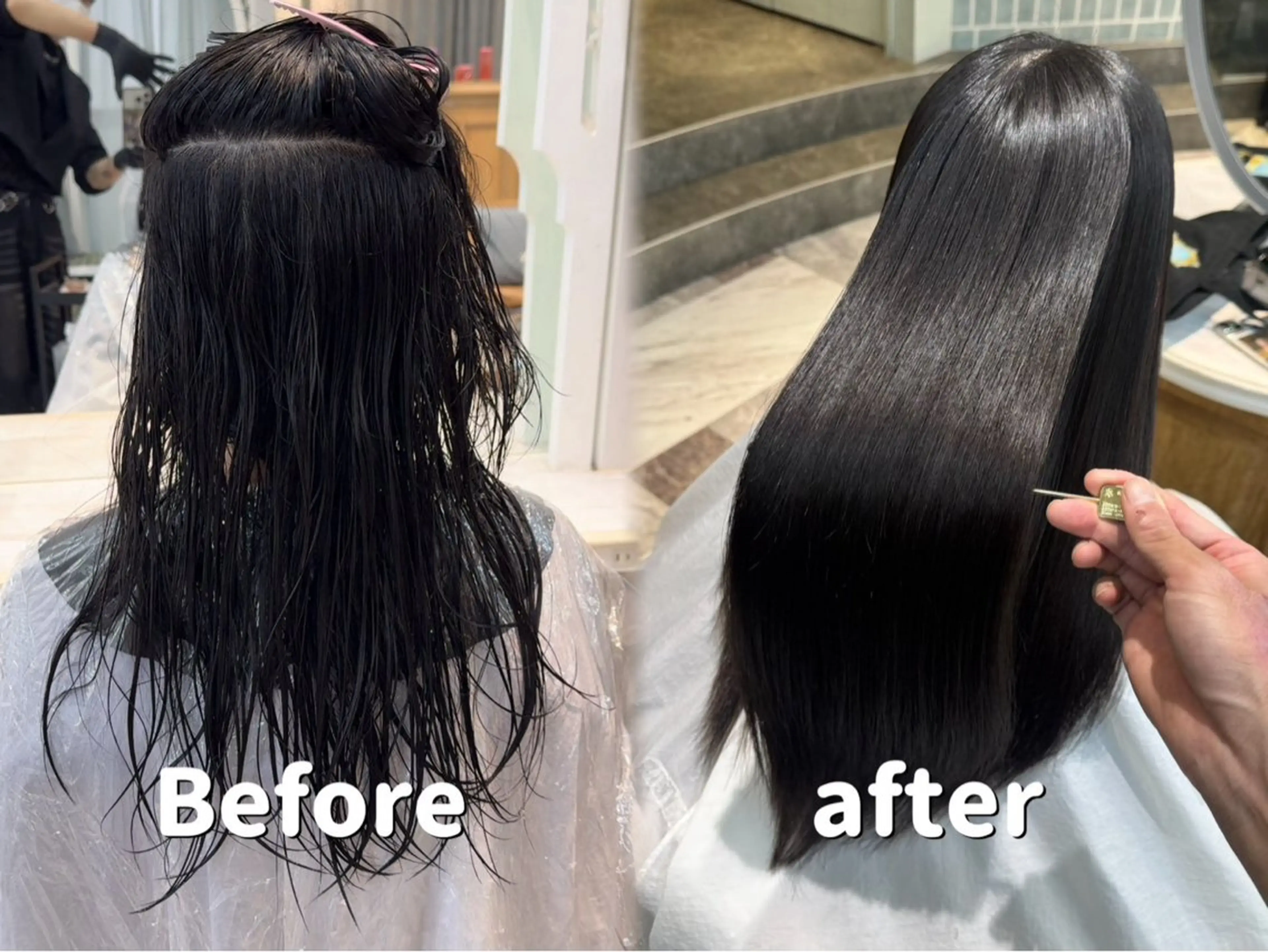 カット 縮毛矯正 トリートメント Lond bla-maのヘアスタイル
