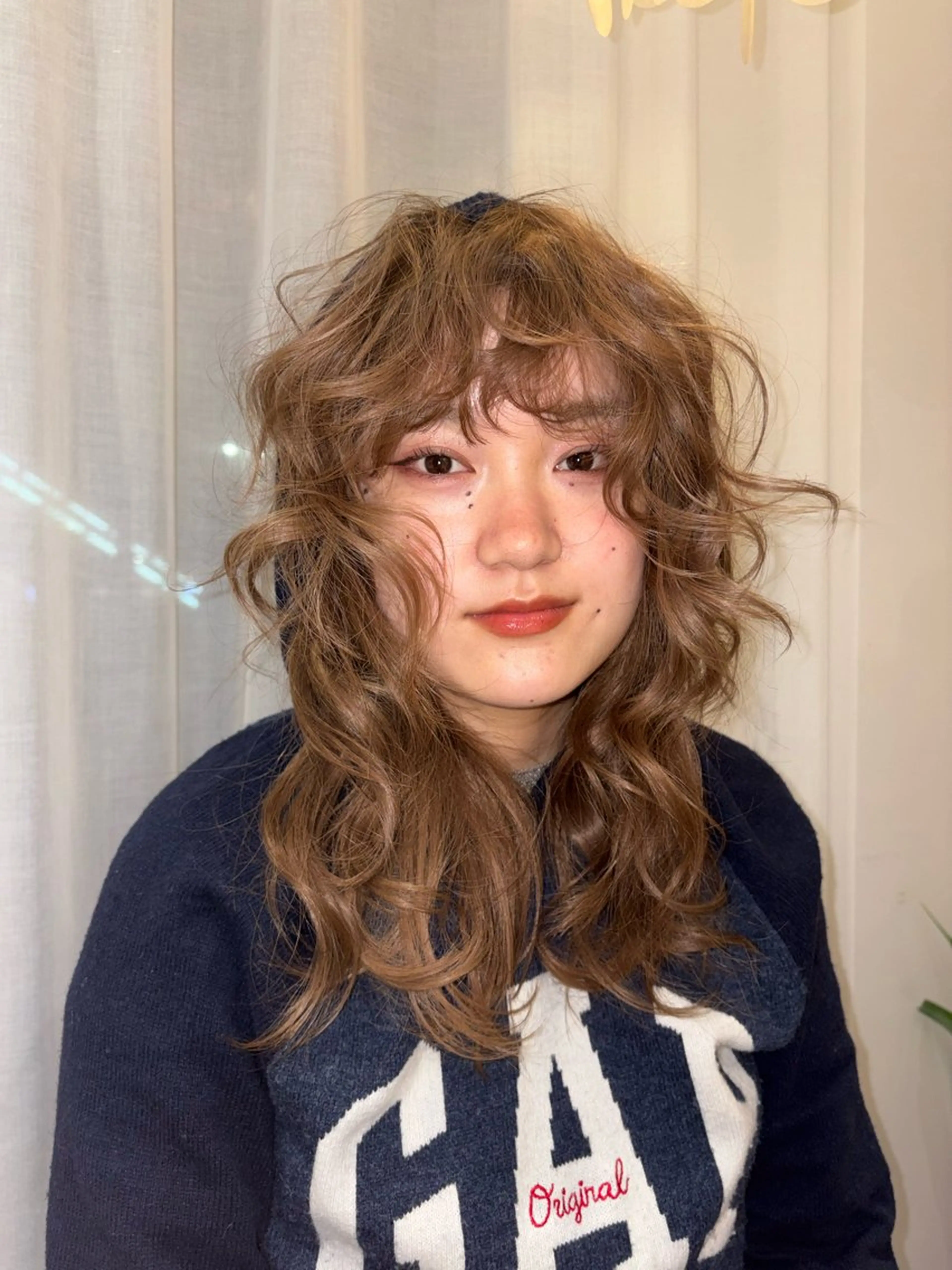 ロング カラー ヘアアレンジ 勝山 雪菜のヘアスタイル