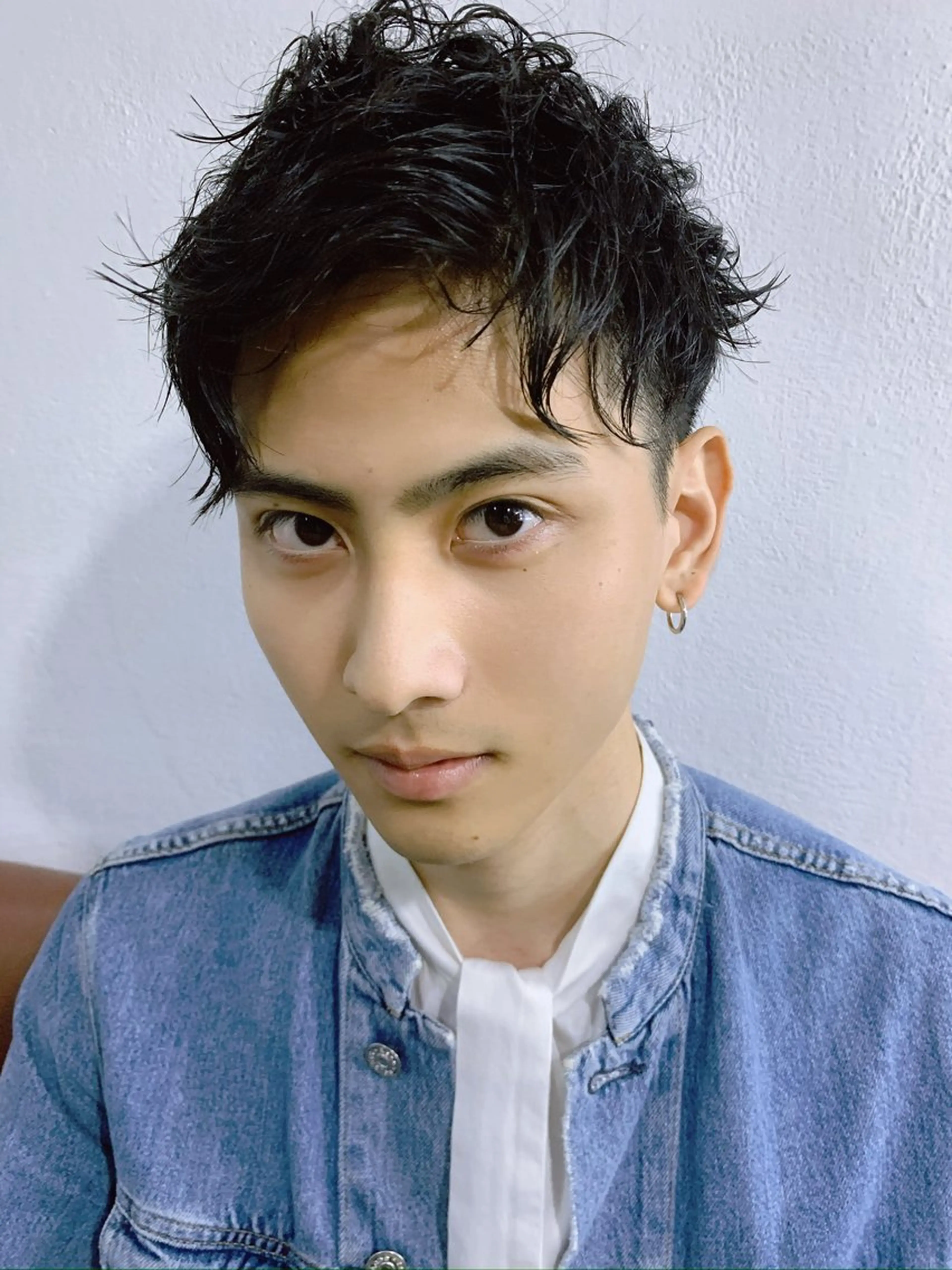 ショート パーマ コテ巻き/パーマ/艶 透明感/荻原凜太郎のヘアスタイル