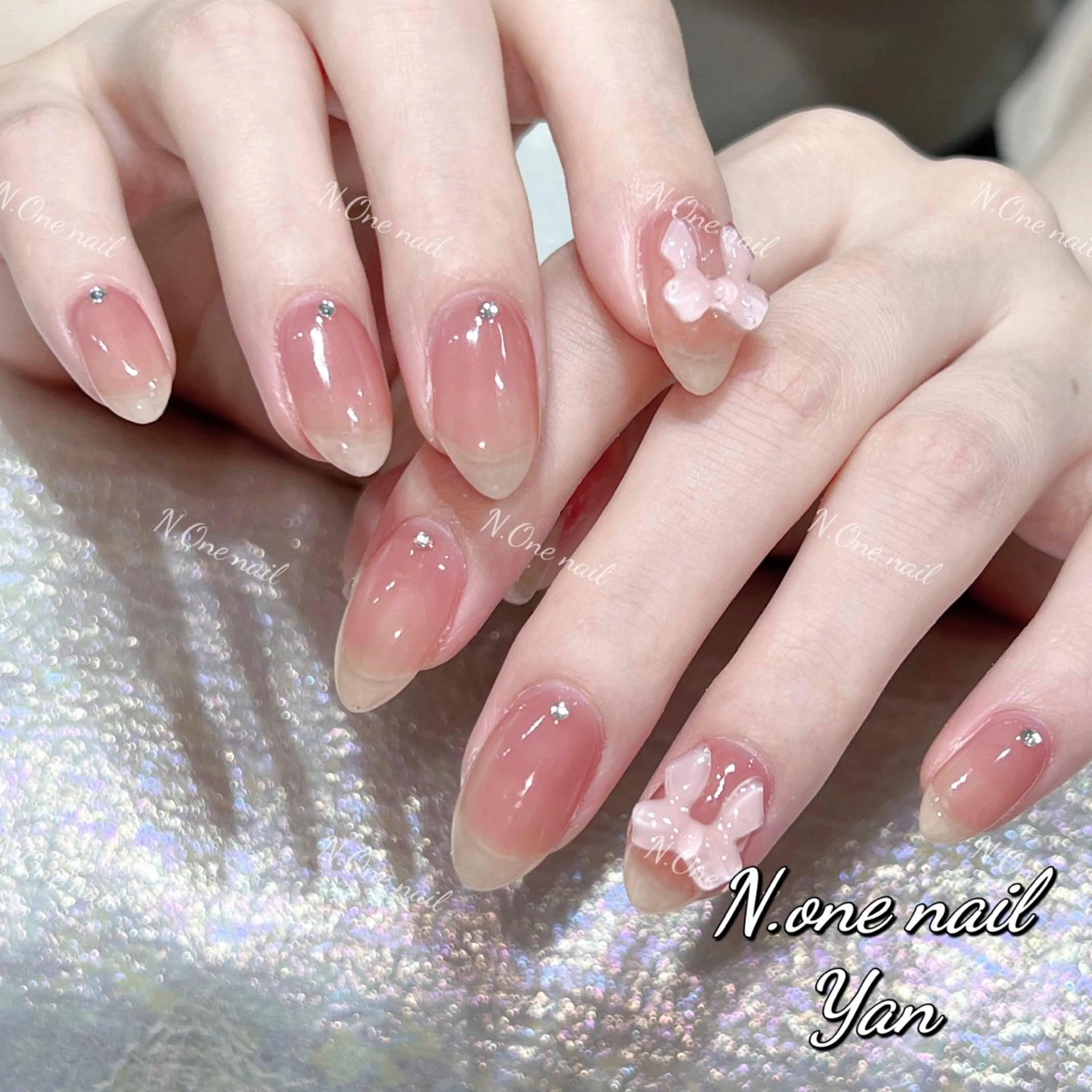 ネイル 長いだし/スカルプ/ パラシェルN.oneのネイルデザイン