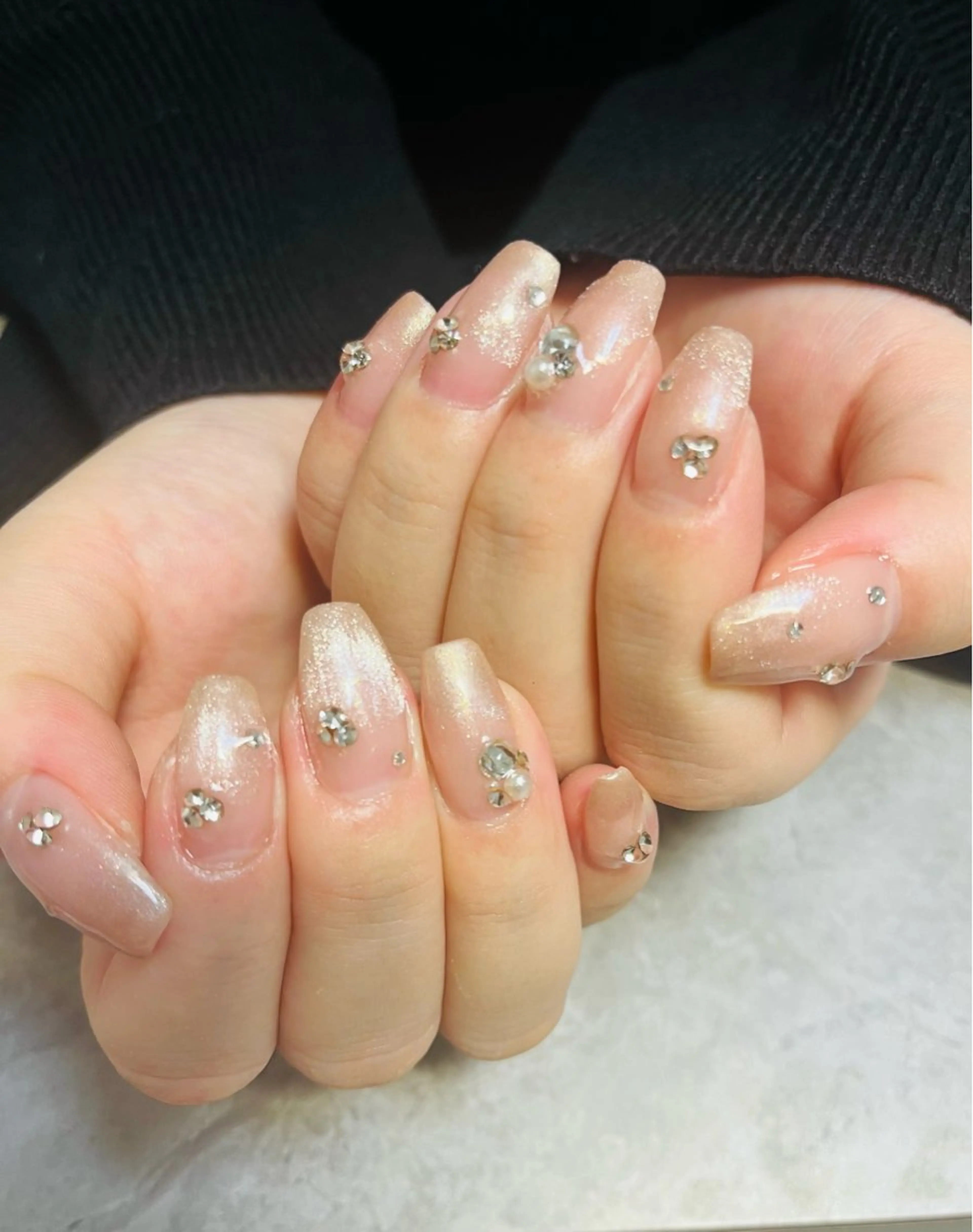 ネイル オフィスネイル ブライダルネイル ベテランネイル cnc nailのネイルデザイン