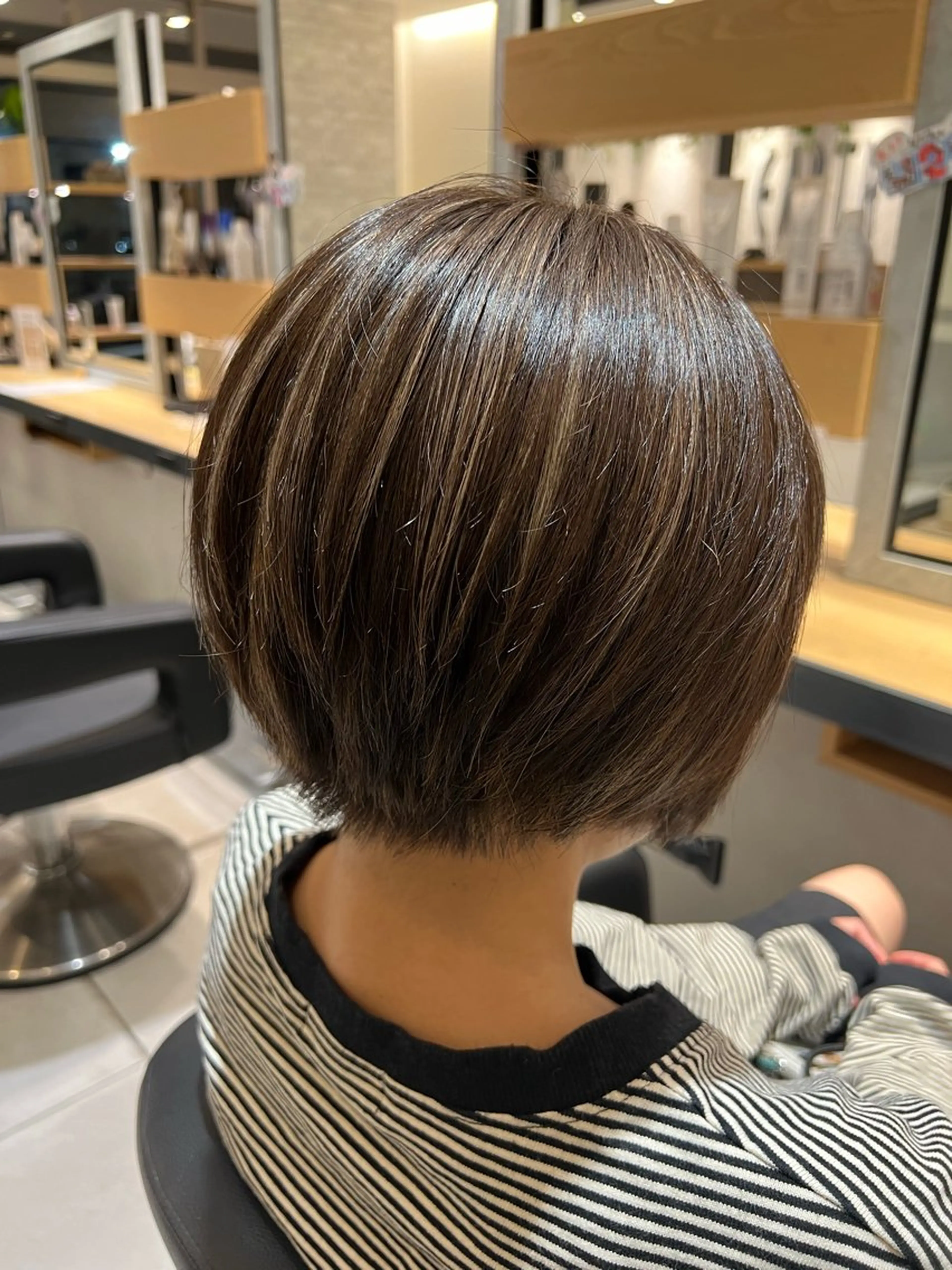 ショート カラー グレージュ ハイライトカラー ハイライト ヘアカラー トリートメント 大谷 真祈/似合わせ /ハイライト玄人のヘアスタイル