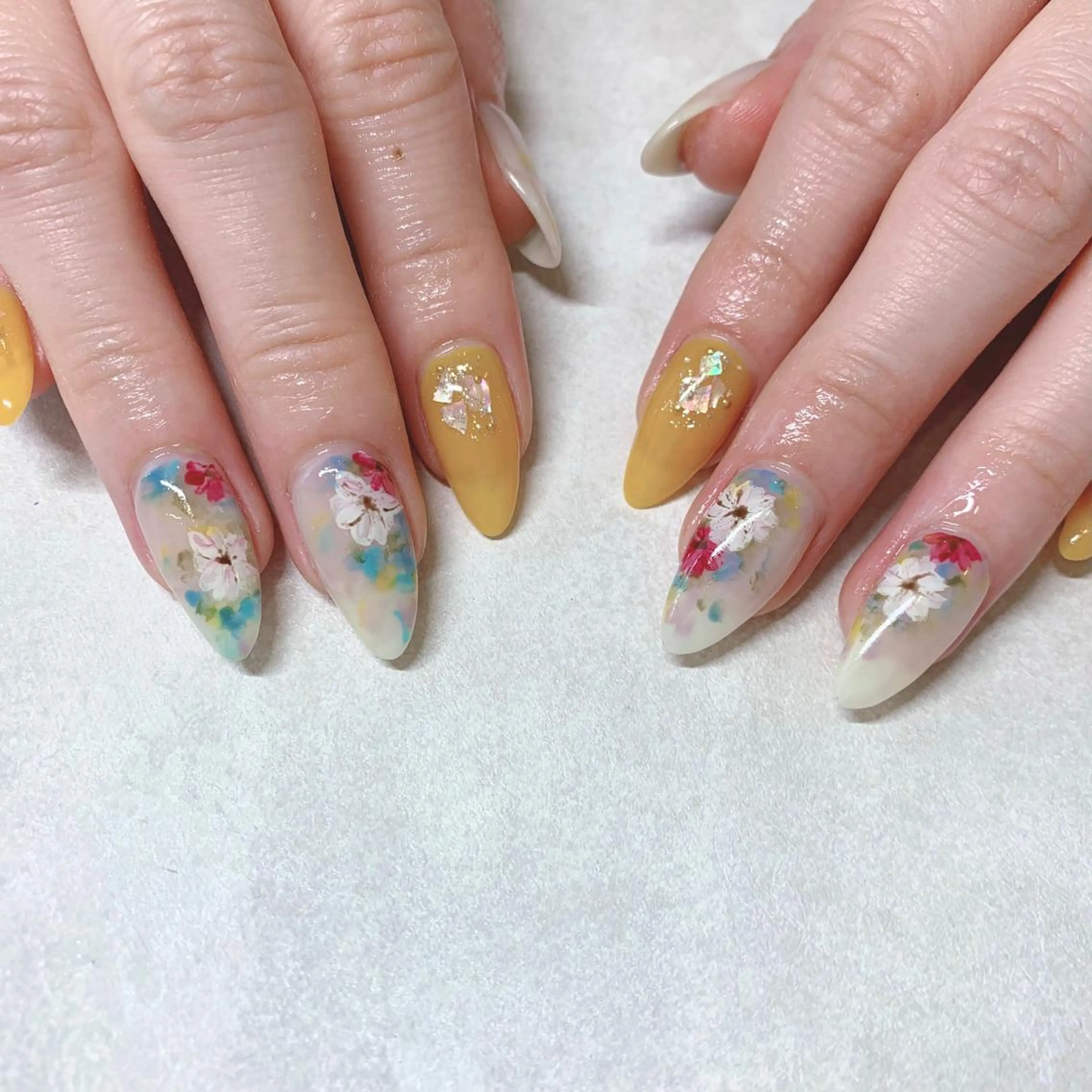 カラー ネイル ハンドネイル Cozy_ ilumのネイルデザイン