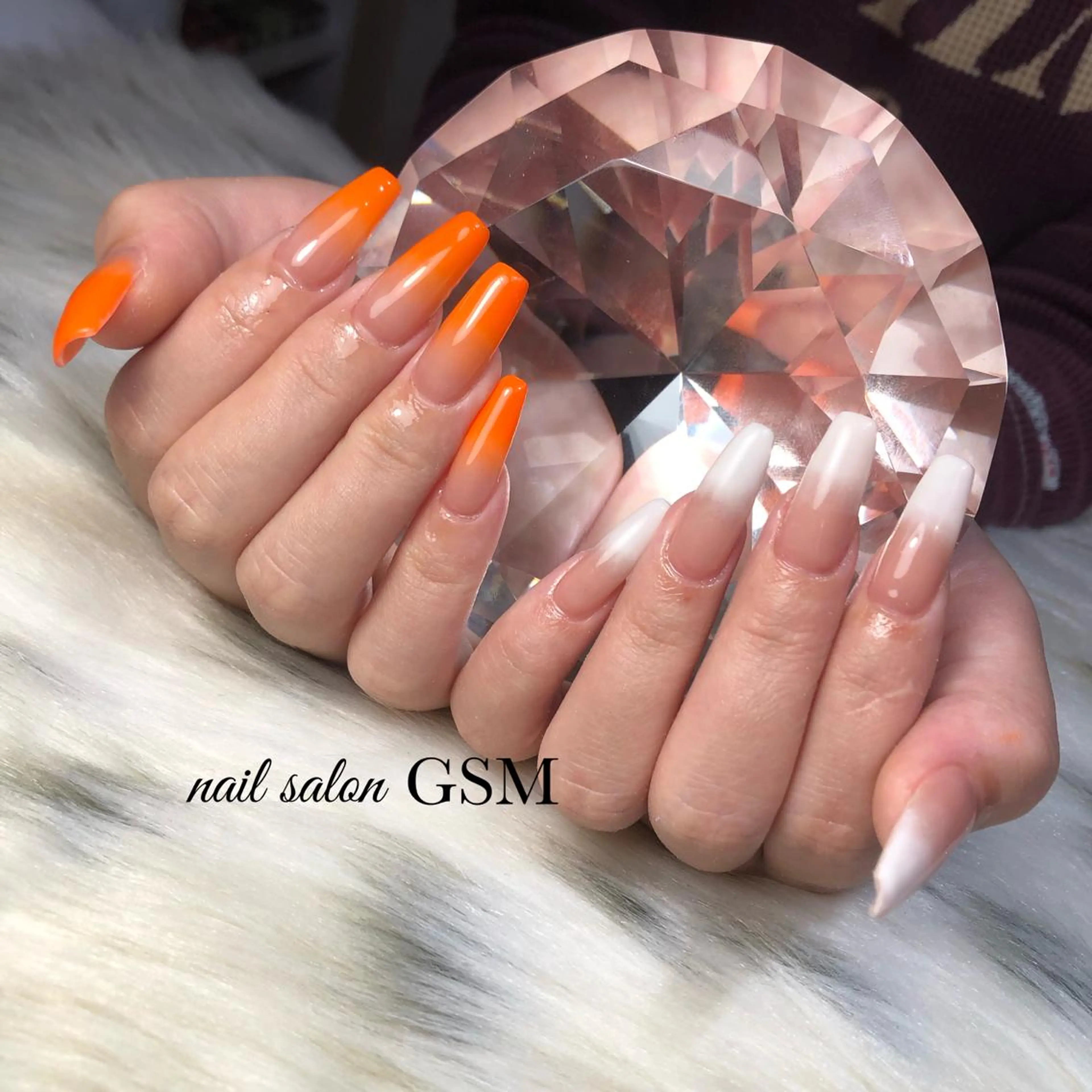 ネイル ラメ(グリッター) ラメグラデーション ハンドネイル nail salon GSMのネイルデザイン