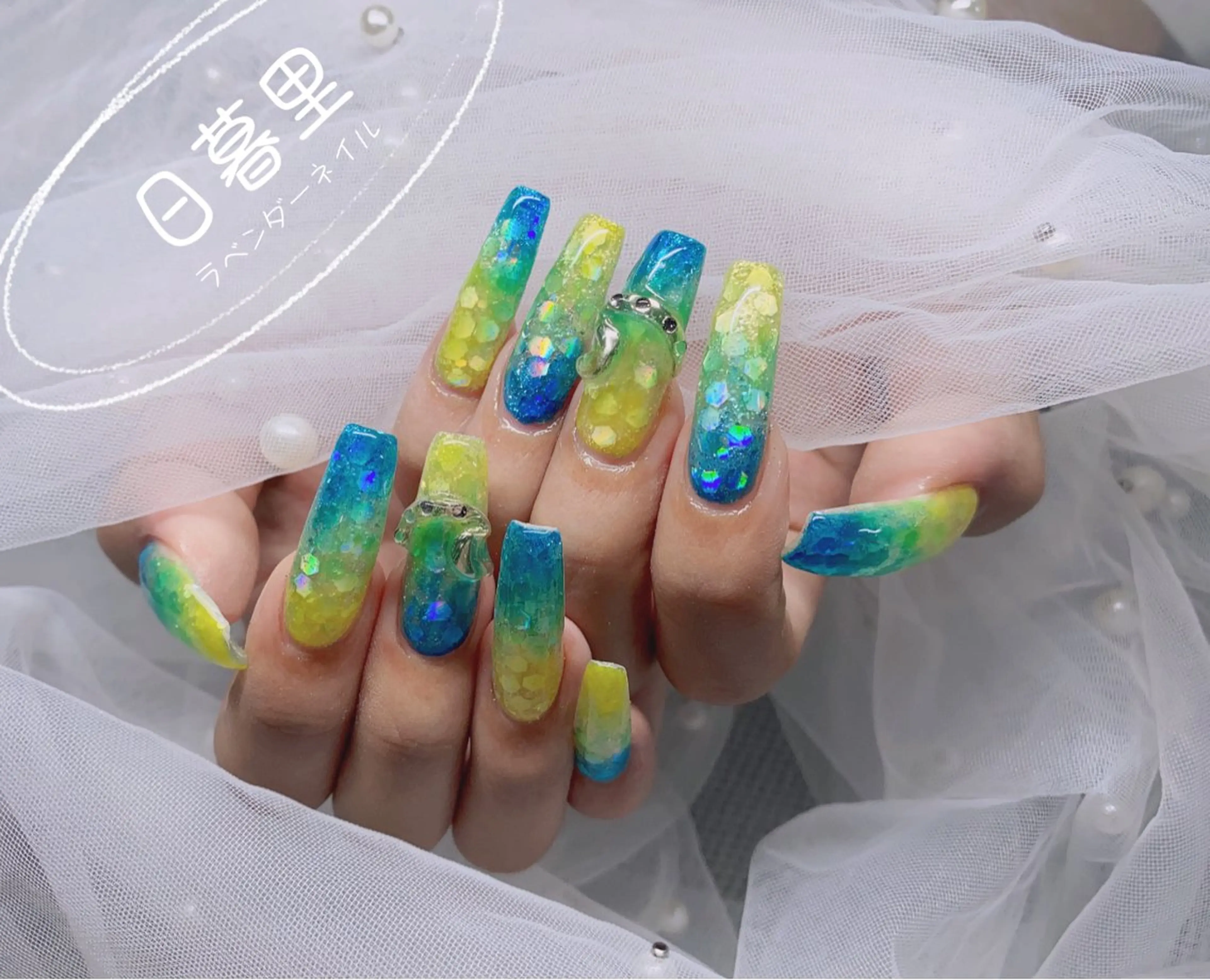 ネイル ラベンダー💖日暮里 ルル💖ネイルのネイルデザイン