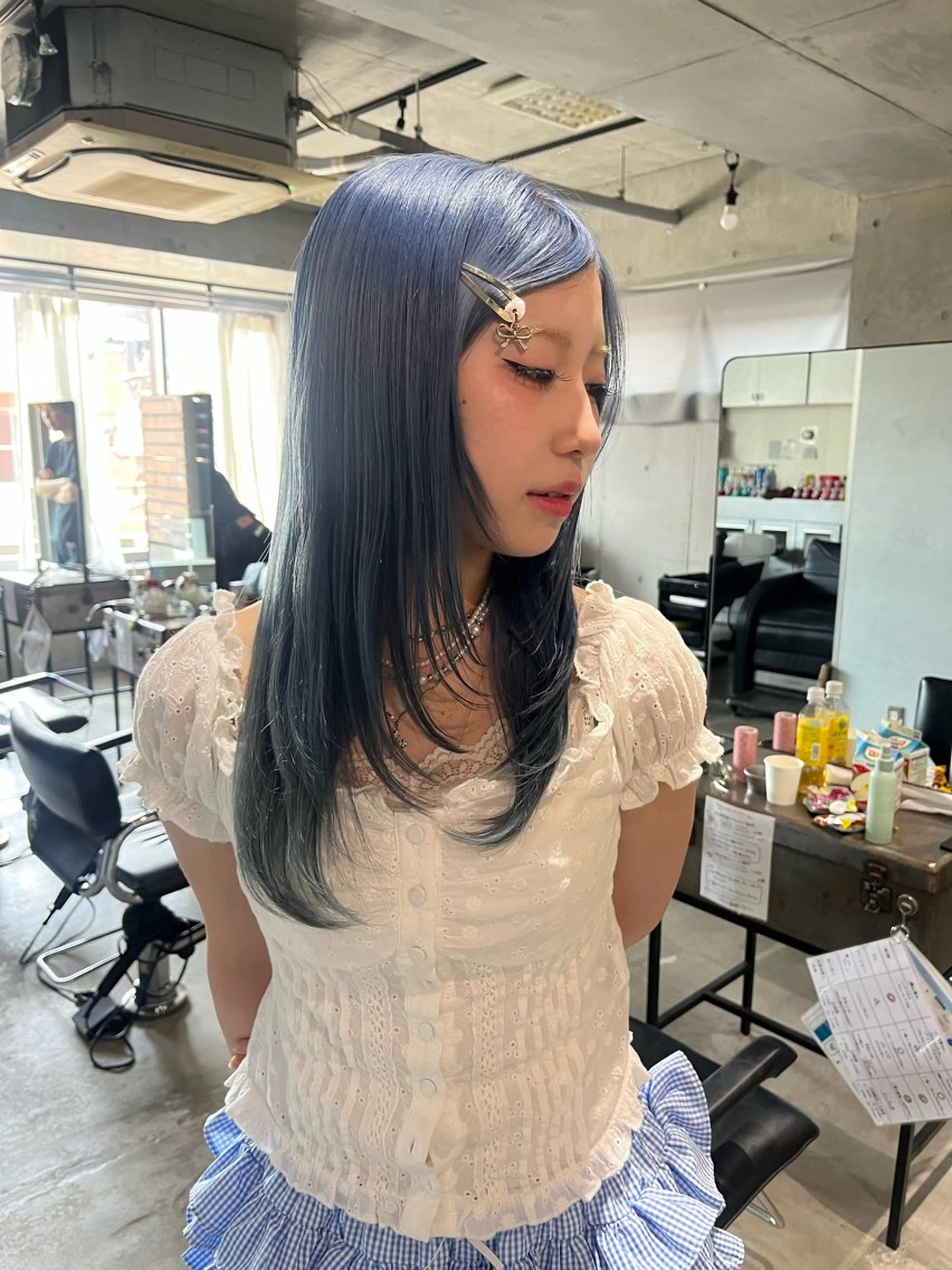 ロング 顔周りカット レイヤーカット 韓国ボブ/ハッシュ カットKIRAのヘアスタイル