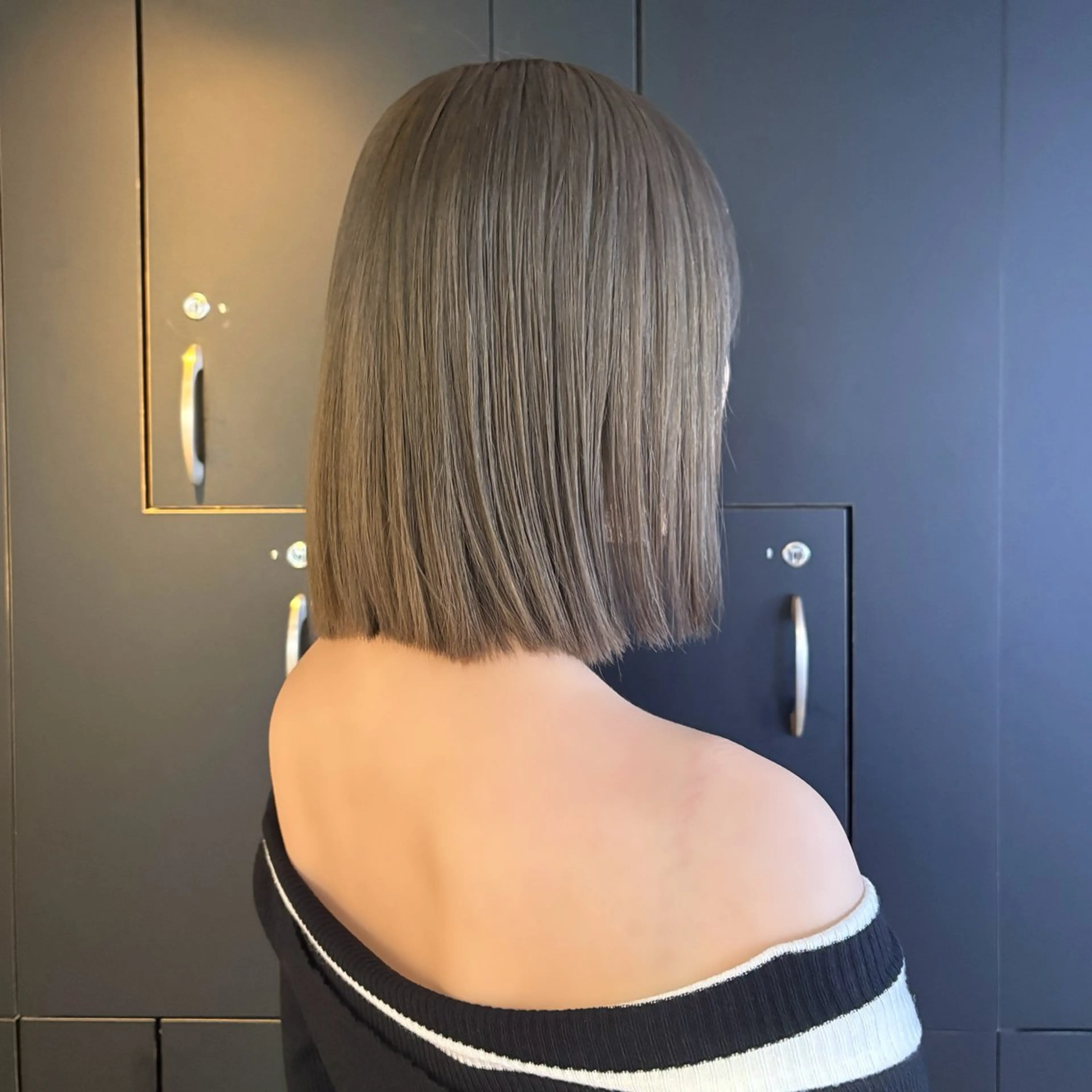 ミディアム カラー ヘアアレンジ ベージュカラー ヘーゼル ヘアカラー トリートメント ヘアセット 🫧ハイトーン×艶 カラー🫧 Rionのヘアスタイル