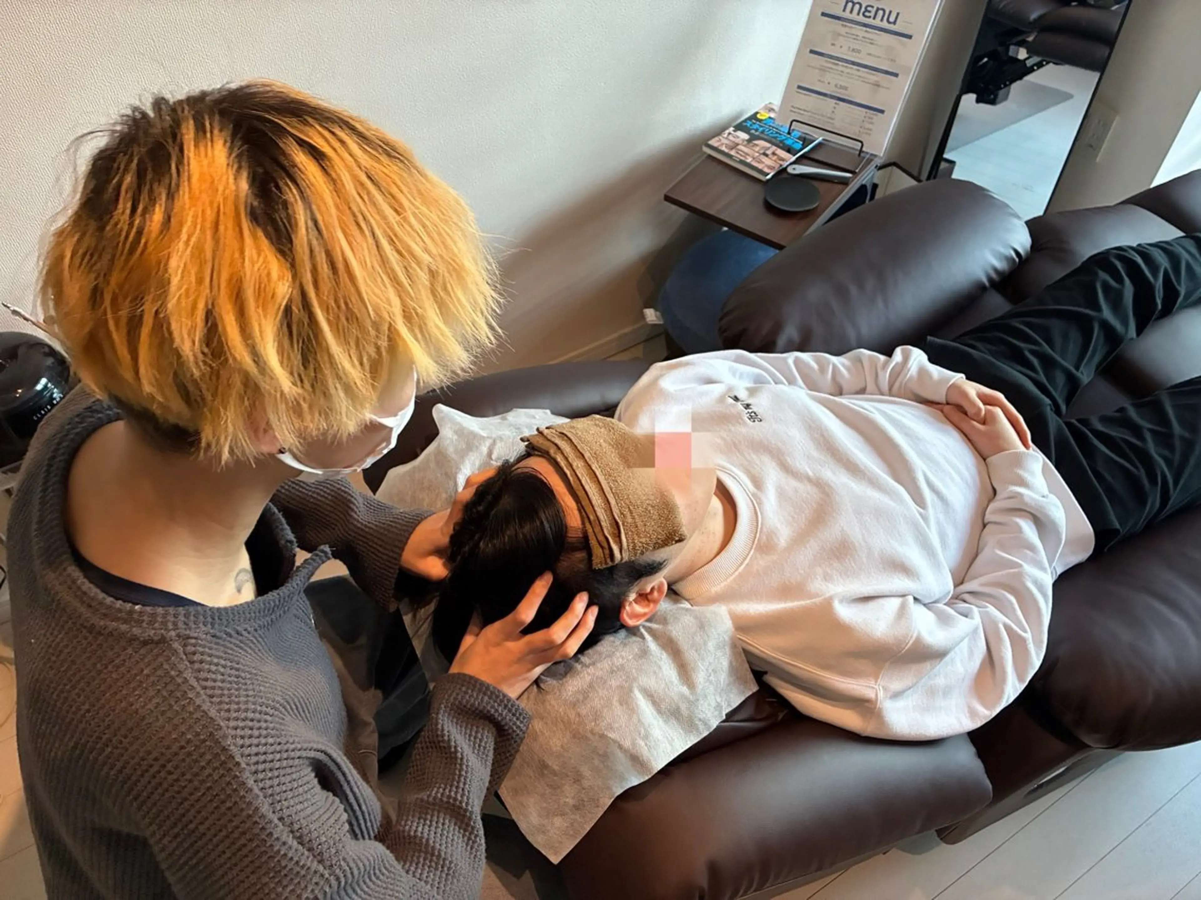 【脳疲労・眼精疲労に】炭酸スプレー+ラジオ波温熱＋EMS＋深層ハンドもみほぐし（60min）🌿men'sの写真