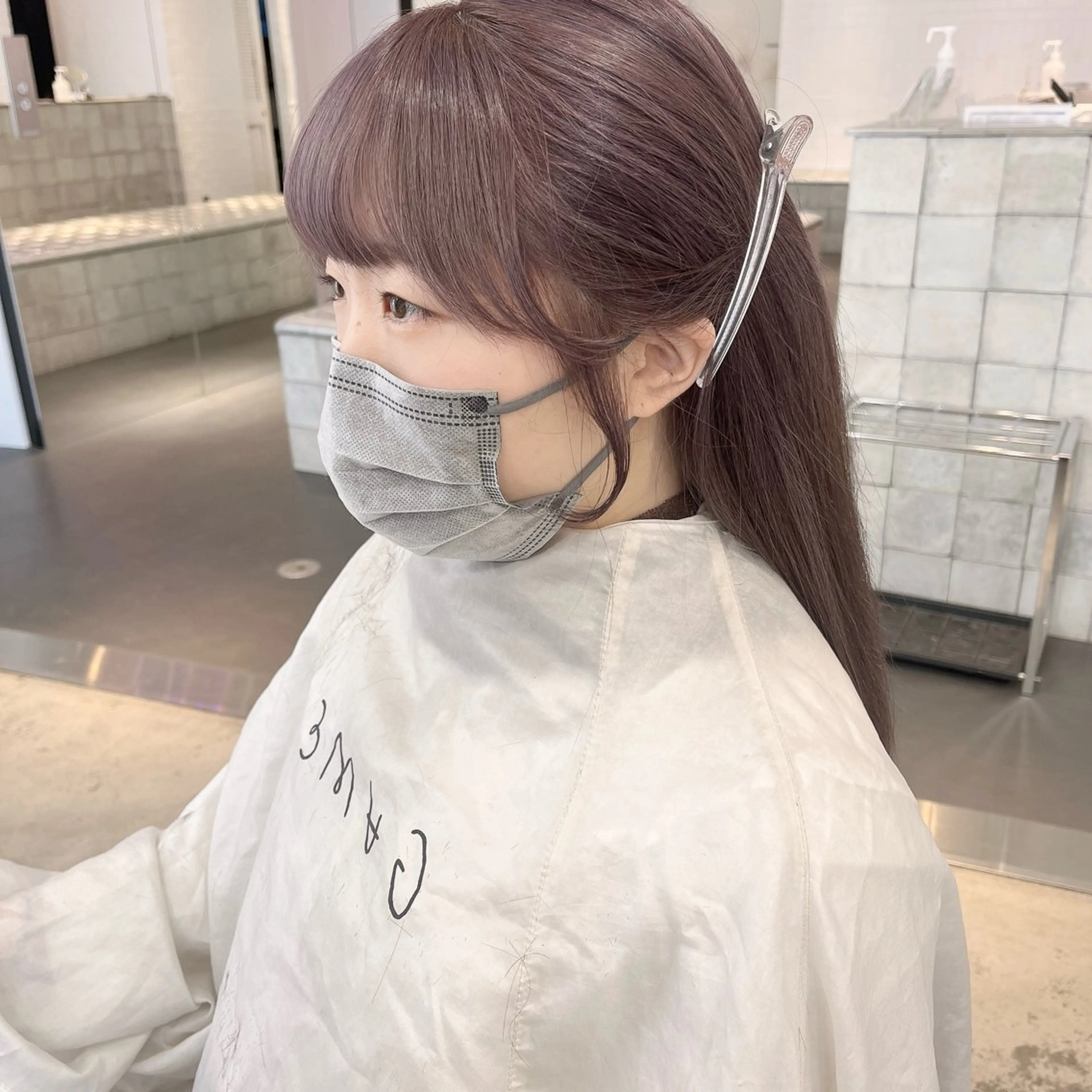 ロング カラー ブラウンカラー ラベンダーカラー ピンクカラー ピンクラベンダー レイヤー×グレージュ /ピンク🩷mioのヘアスタイル