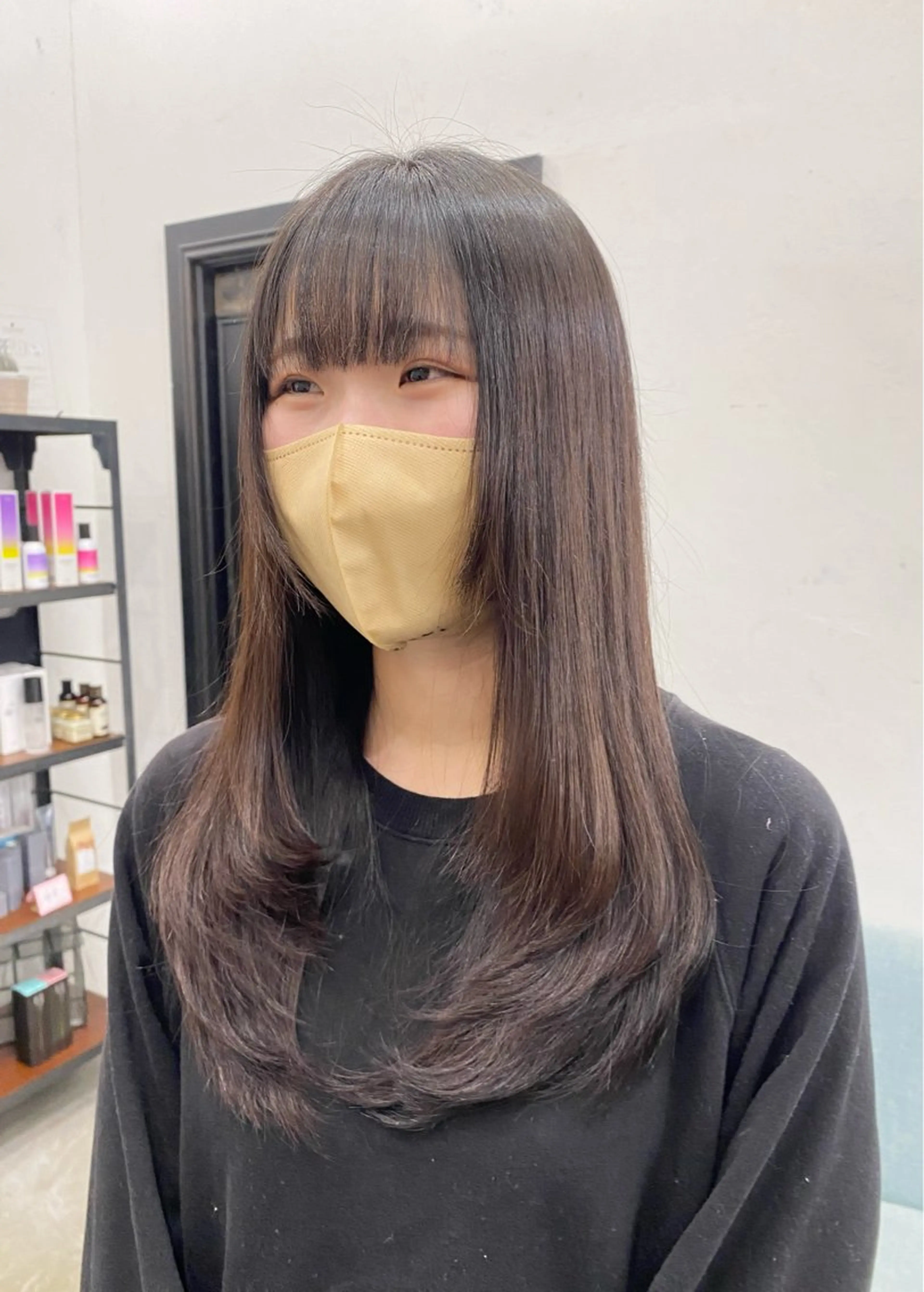 ロング カラー カット ヘアカラー トリートメント tomomi /レイヤーカットのヘアスタイル