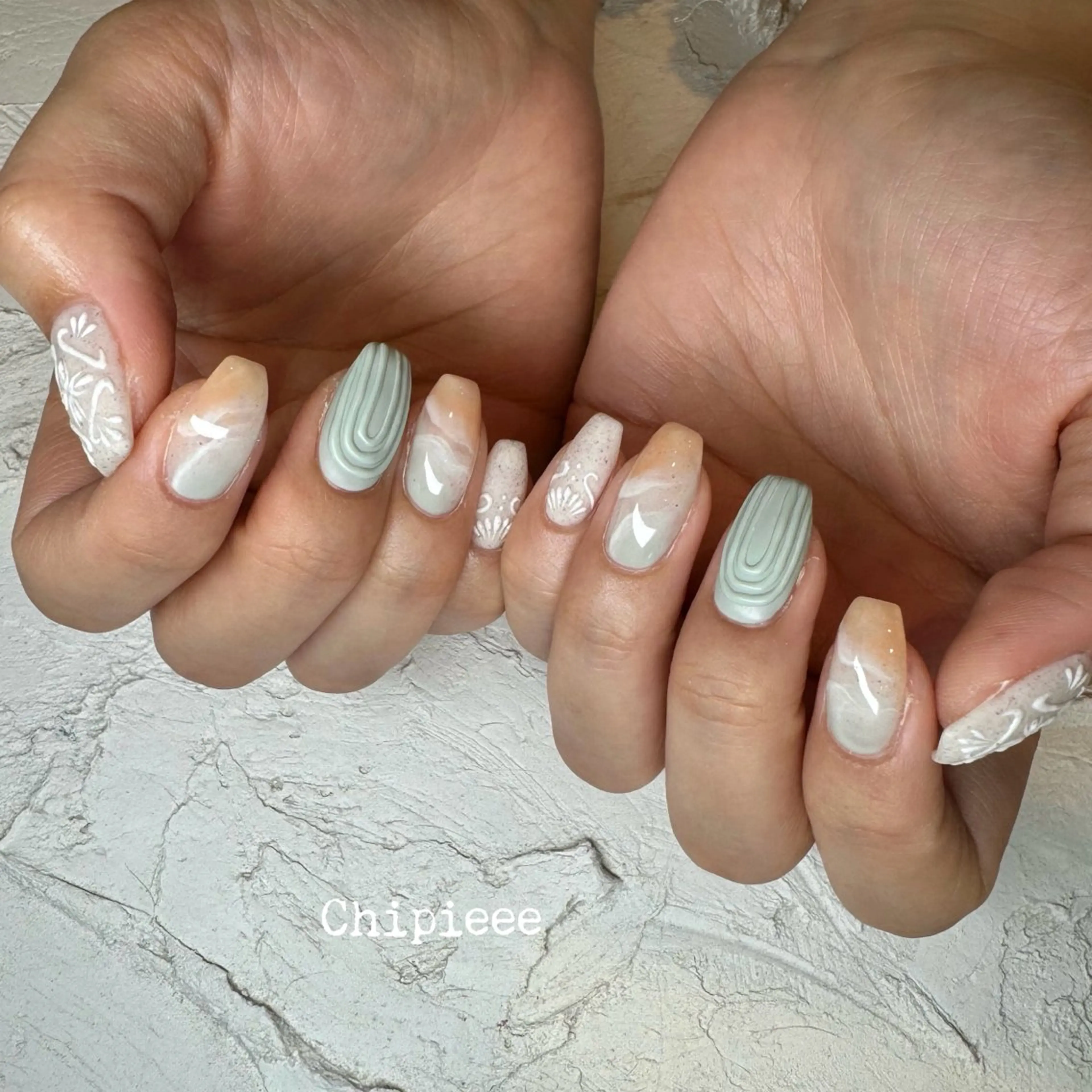 ネイル le  nail edition天神店所属・le MAIKA 天神のネイルデザイン