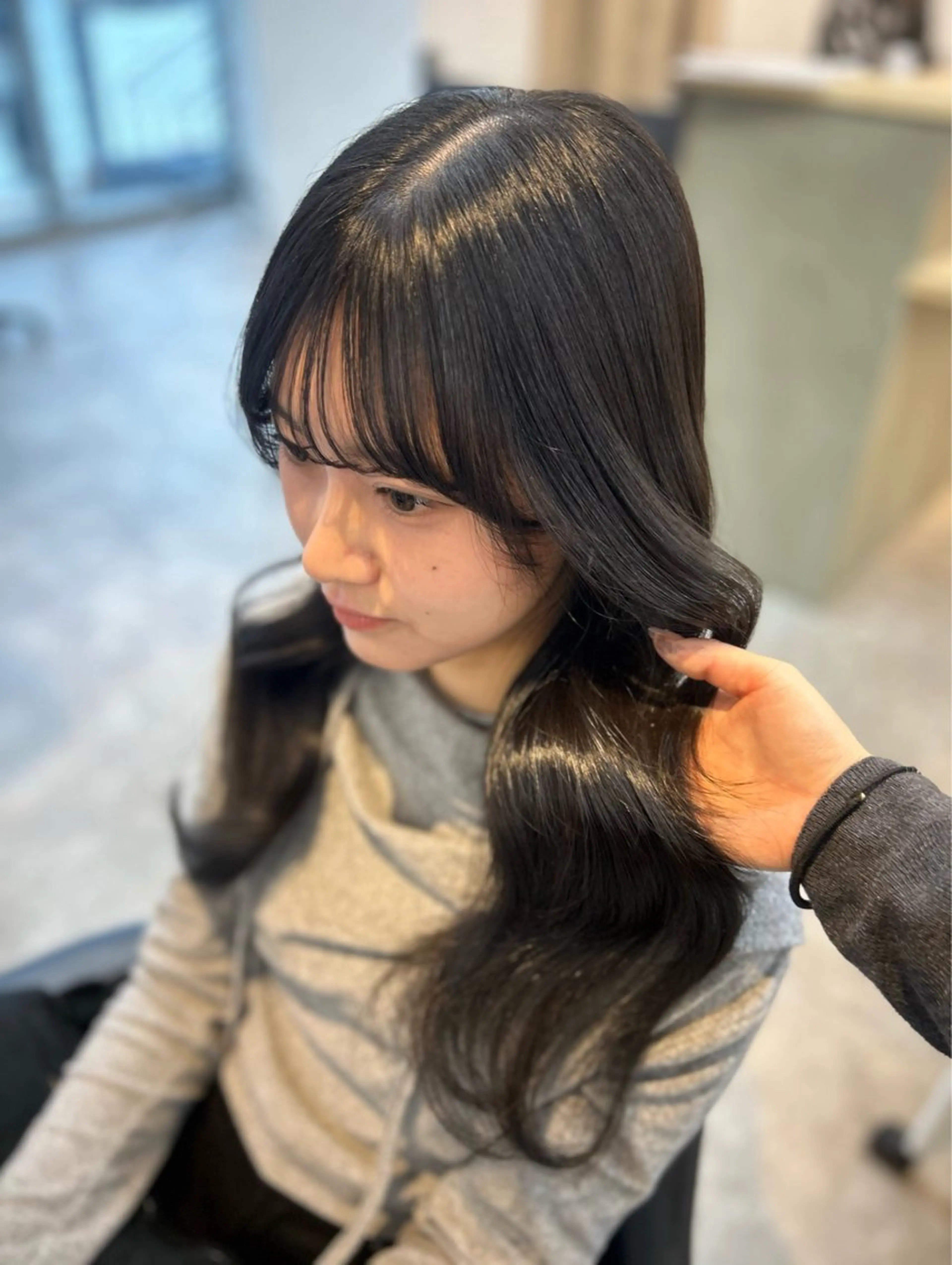 カラー 透明感カラー୨୧ 松山理桜🩰˖ ࣪⊹のヘアスタイル