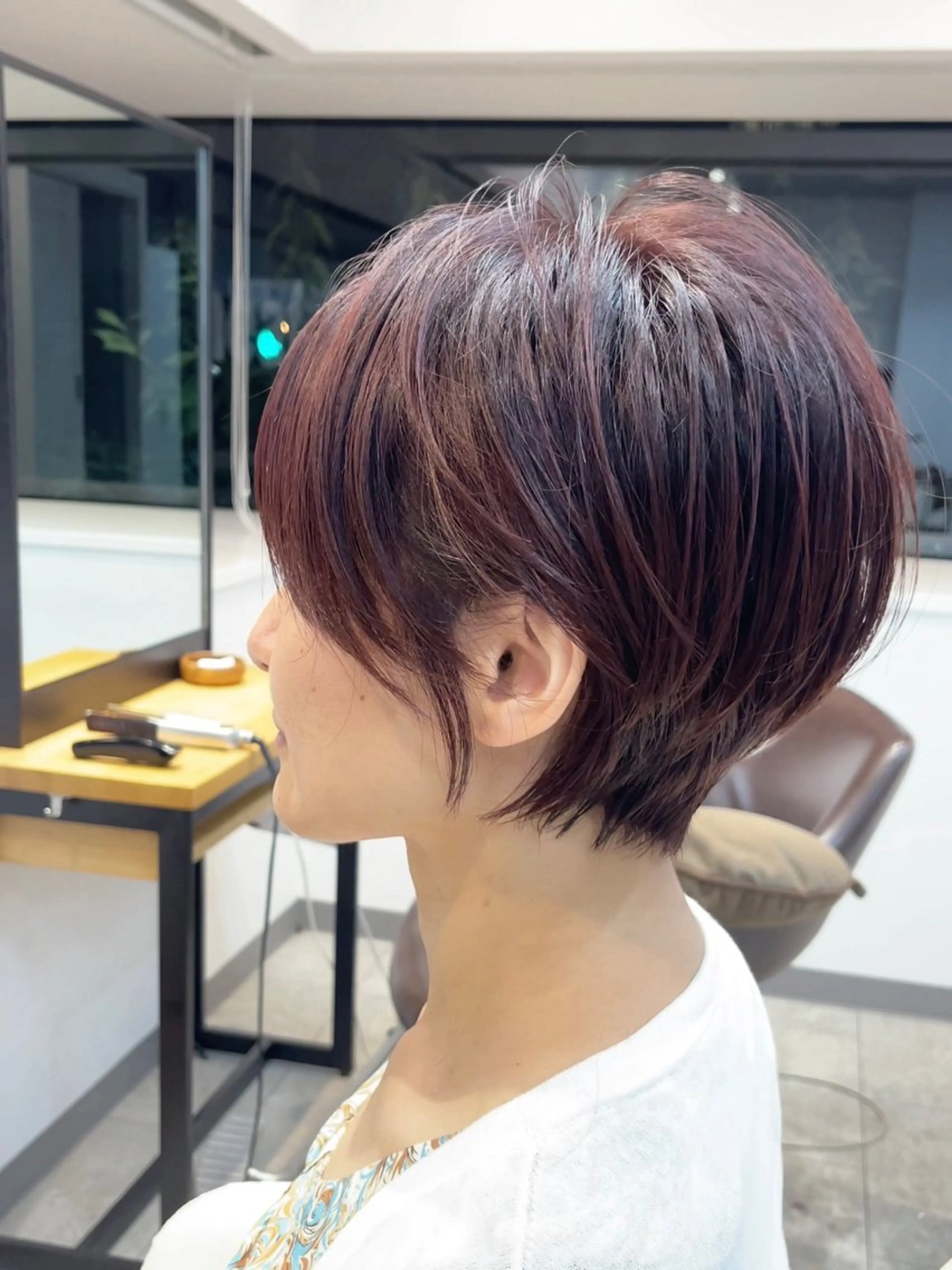 ショート 韓国風レイヤー ショート/犬塚 優介のヘアスタイル