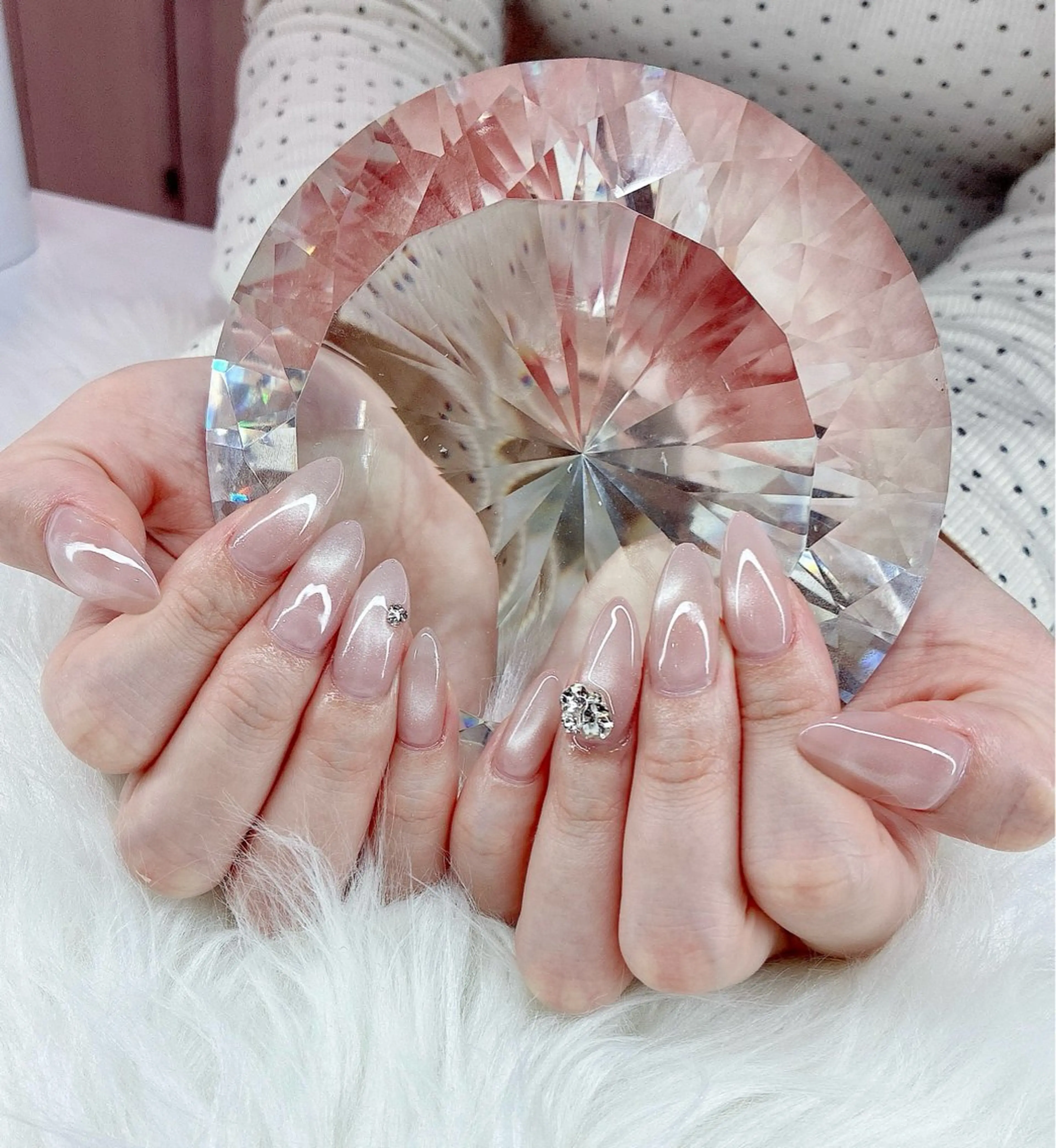 ネイル 長さ出し ネイルチップ ハンドネイル LoaChaton kaeのネイルデザイン