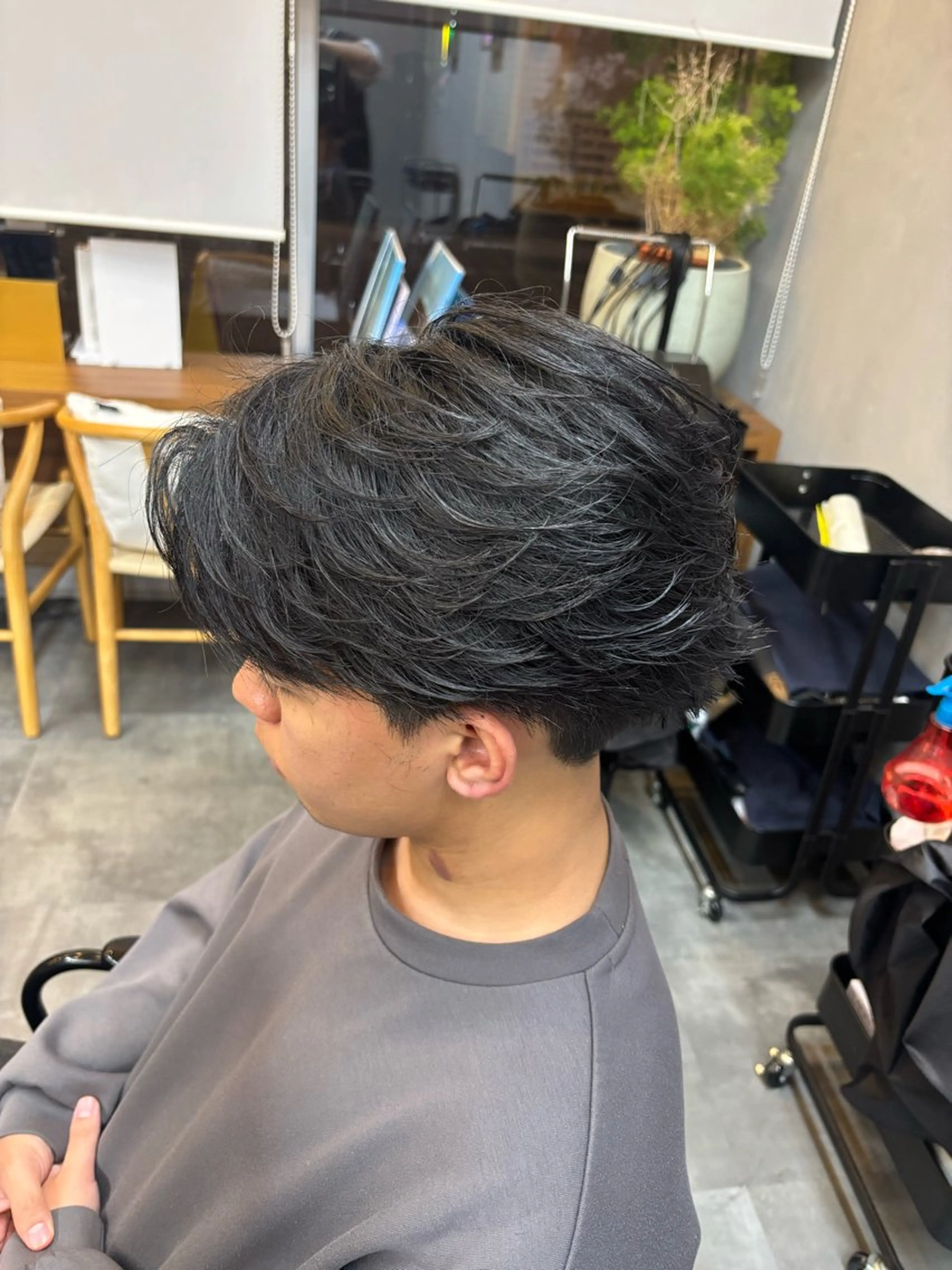 ショート メンズ カット パーマ 鹿児島 TSUBASAのヘアスタイル