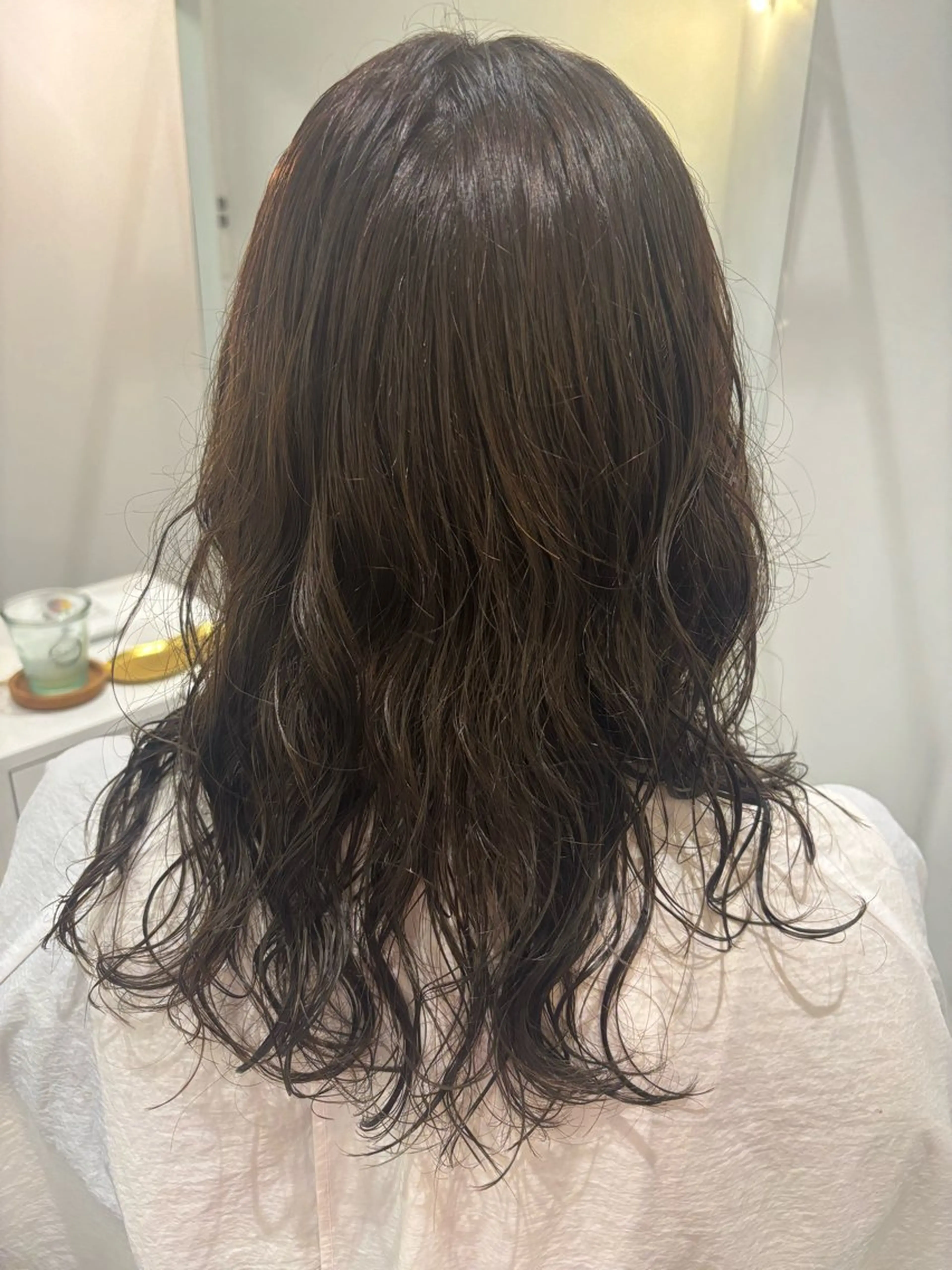 カラー グレージュ 艶髪/ハイトーン/ 透明感/maayaのヘアスタイル