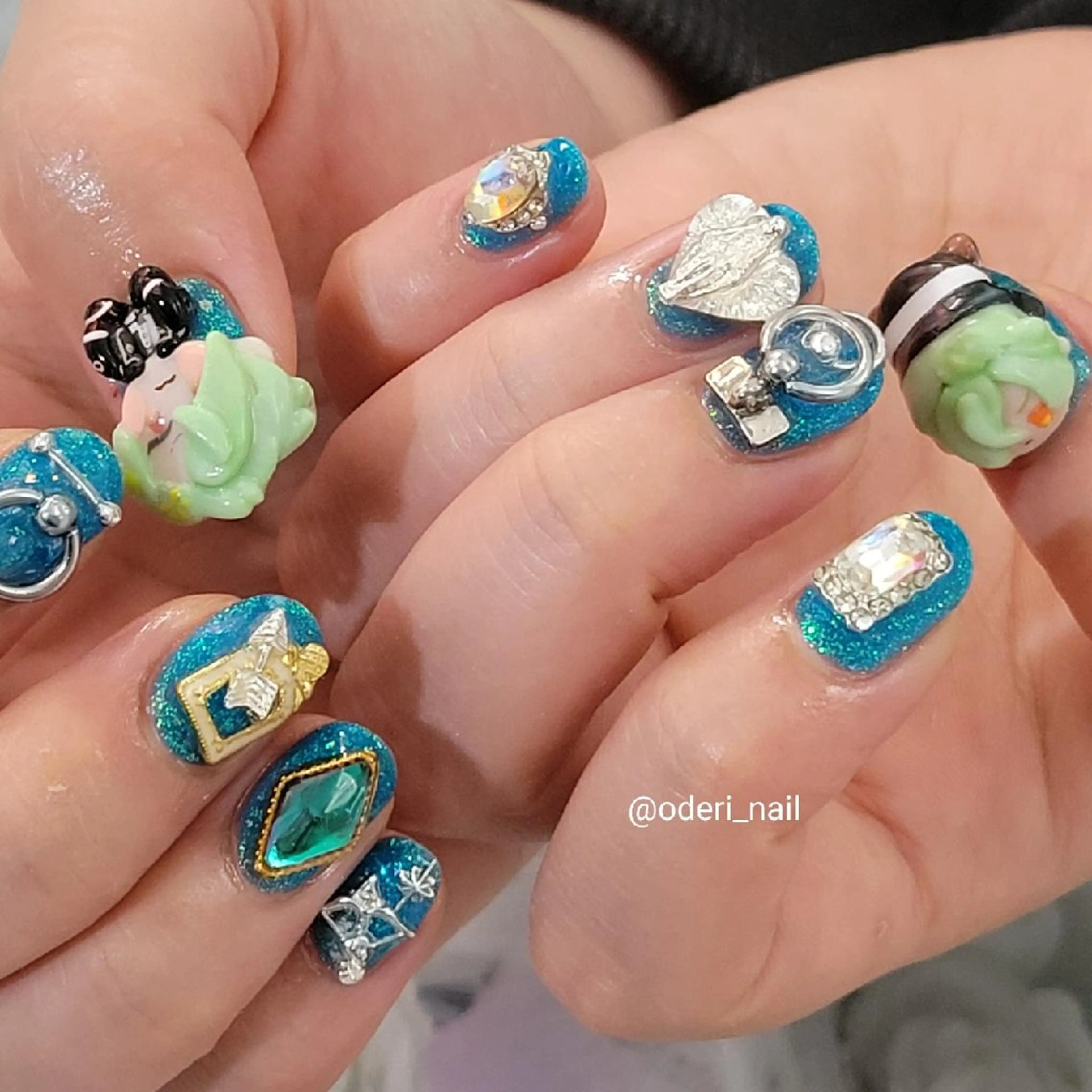 ネイル アートネイル ジェルネイル おで@ oderi_nailのネイルデザイン