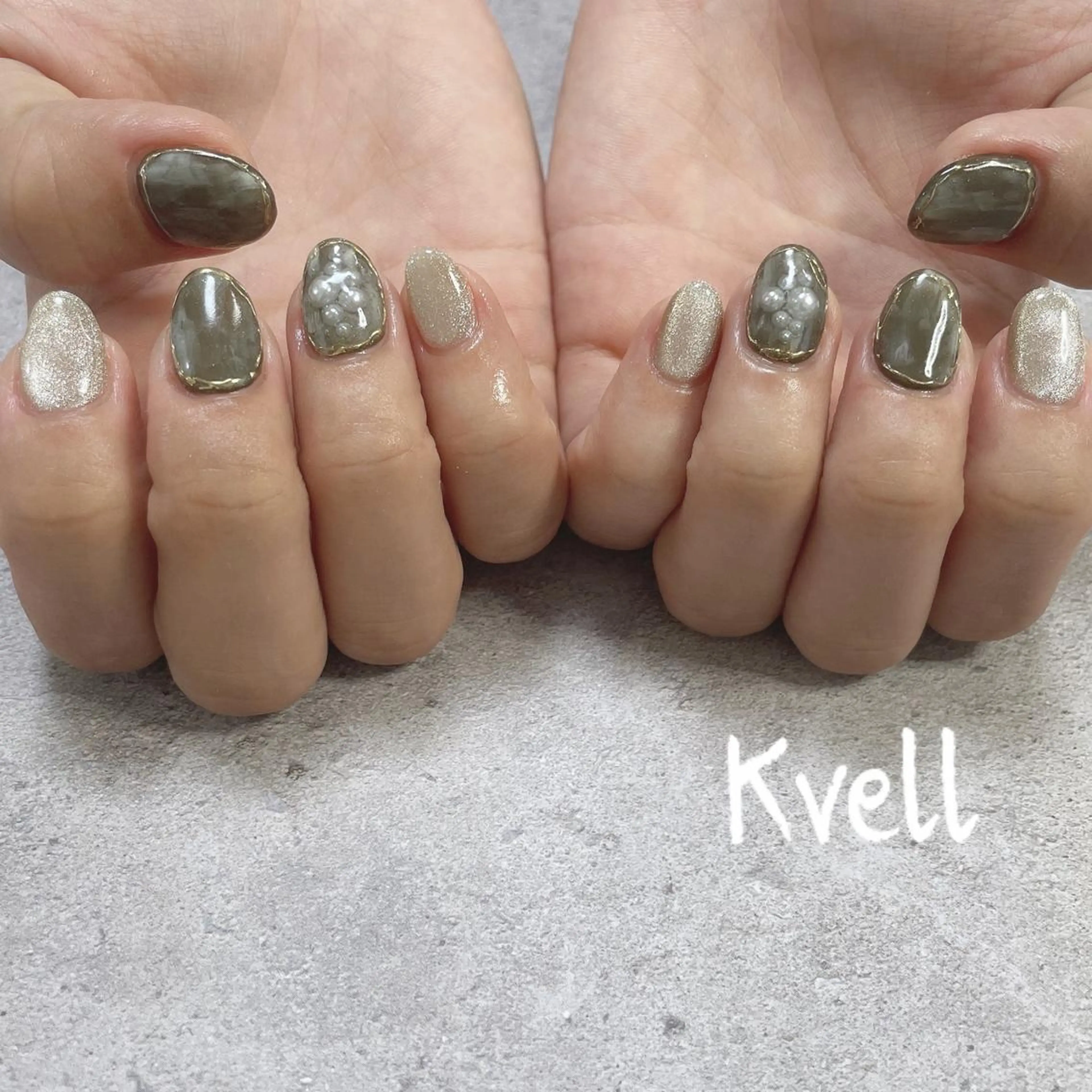 ネイル ハンドネイル nailsalon Kvellのネイルデザイン