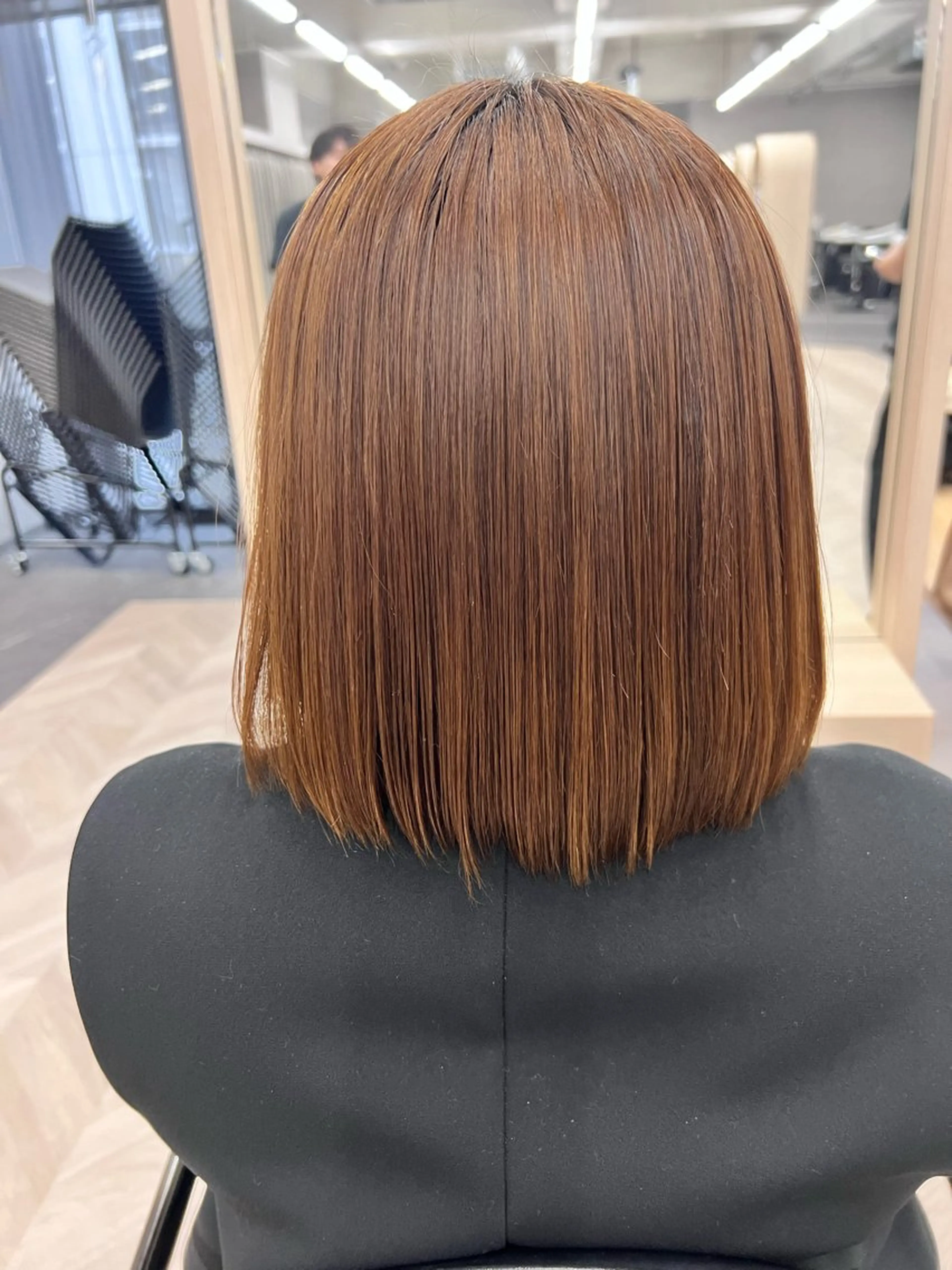 ミディアム 髪質改善 よしだ ふみこのヘアスタイル