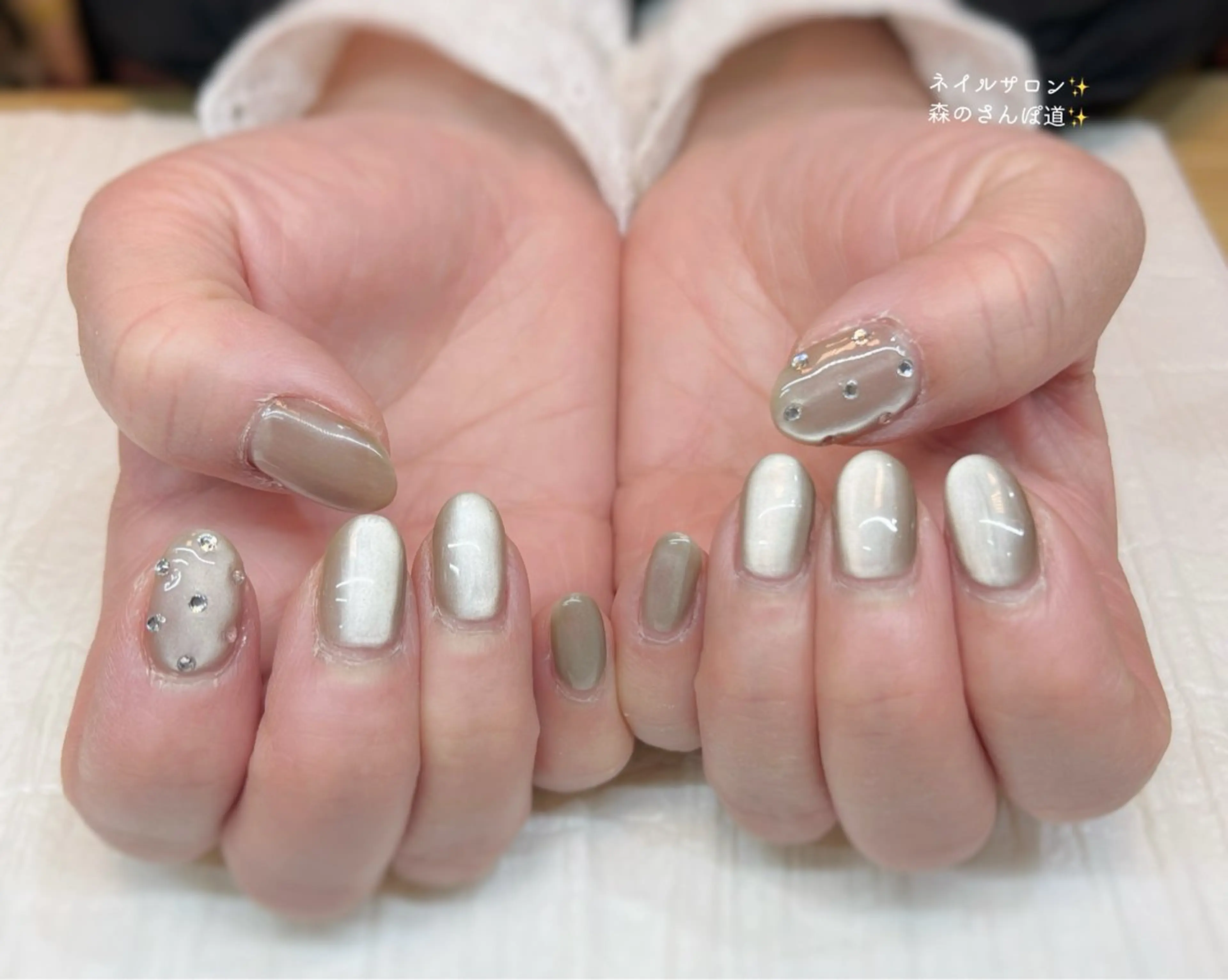 ネイル ハンドネイル 森のさんぽ道所属・ショートネイル 森のさんぽ道のネイルデザイン