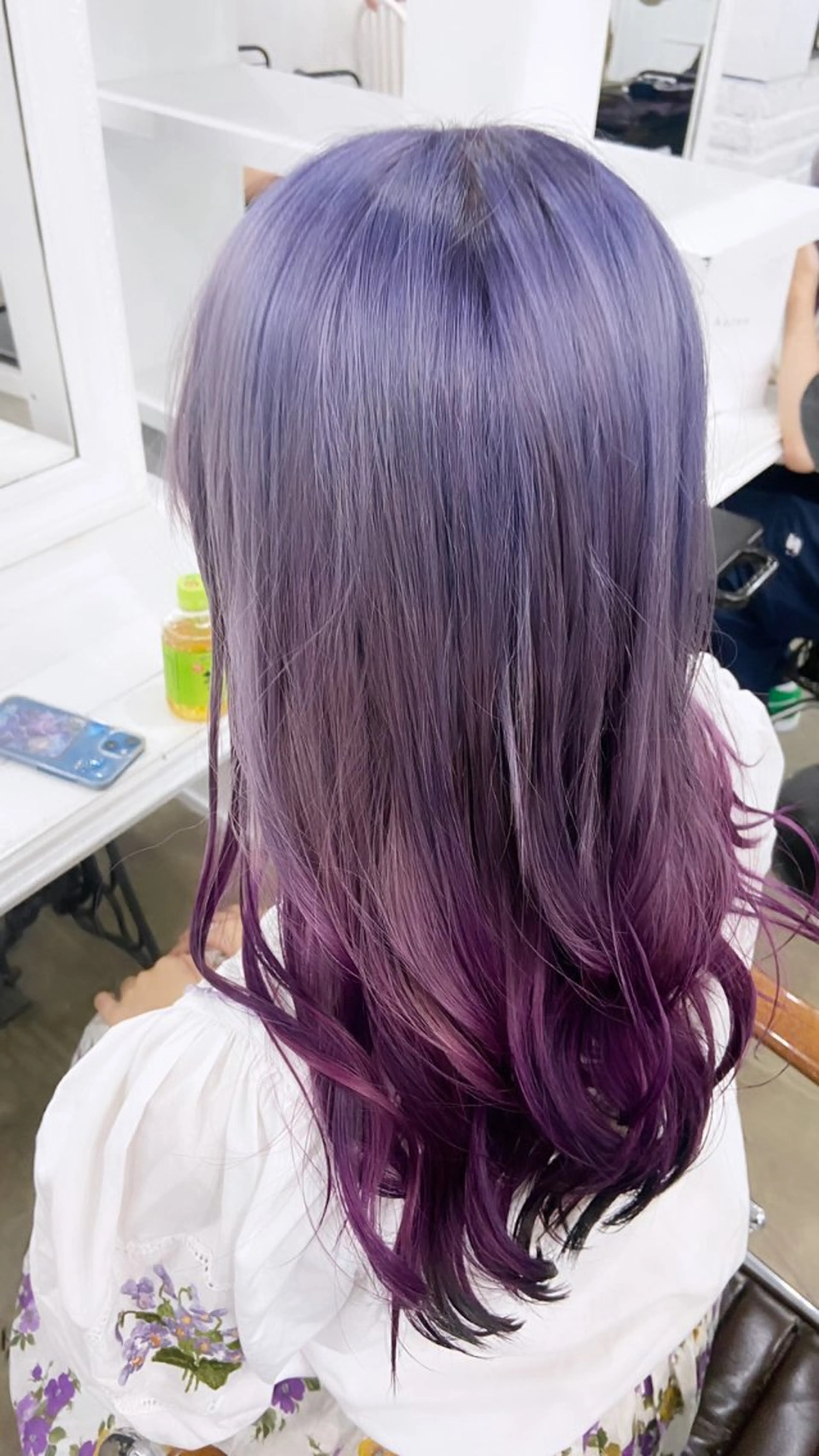 ロング カラー バレイヤージュ ベージュカラー ブリーチ 抜きっぱなしブロンド ブロンド 札幌ブリーチカラー/ ダブルカラー/ドイのヘアスタイル