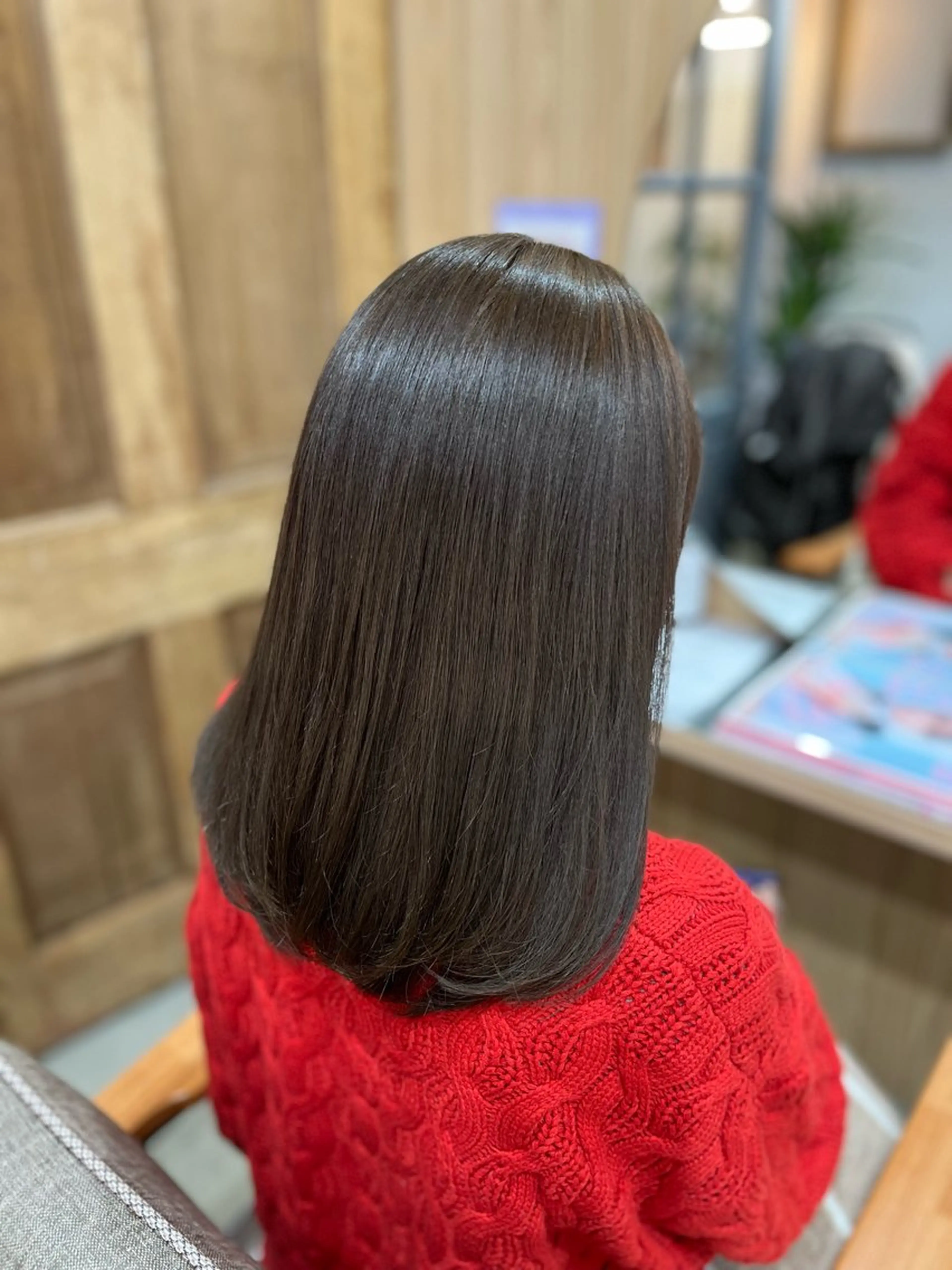 ミディアム カラー グレージュ オリーブグレージュ オリーブグレー ヘアカラー 髪質改善/艶髪🫧 ｼｽﾞｸ🦥🌿のヘアスタイル