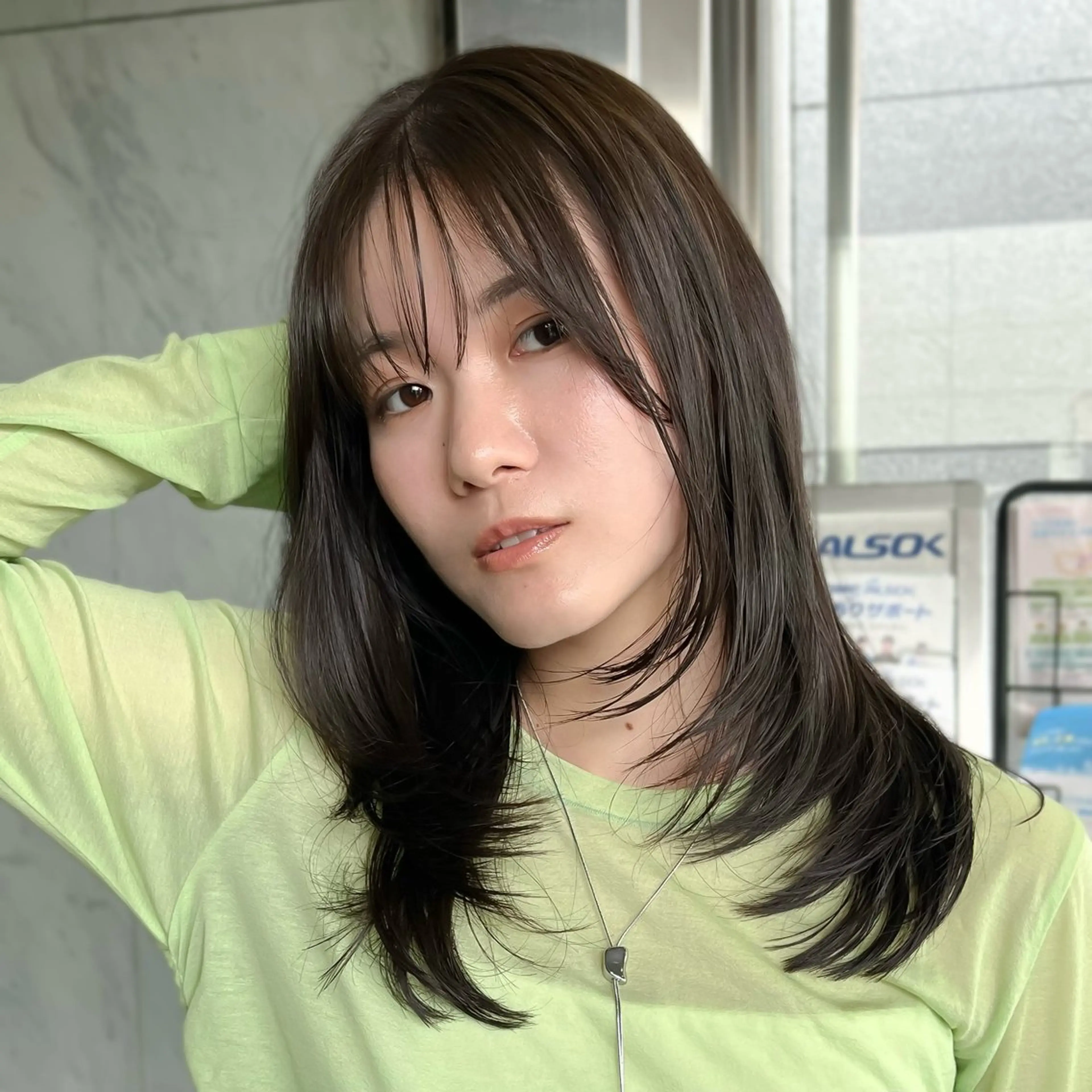 ミディアム カット ヘアカラー トリートメント たおちゃん／レイヤー ／透明感カラーのヘアスタイル