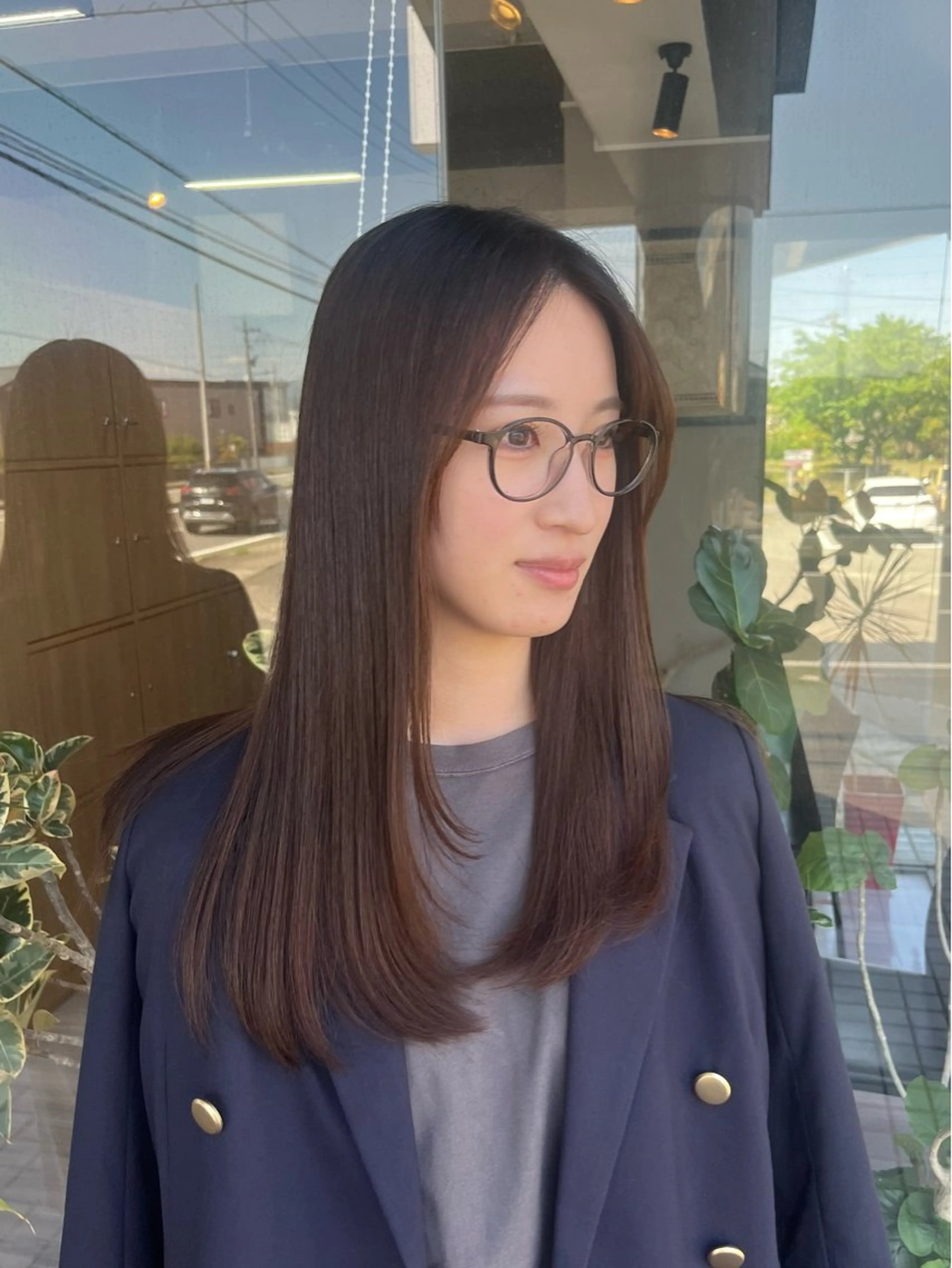 ロング 髪質改善 レイヤーカット alu yuinaのヘアスタイル