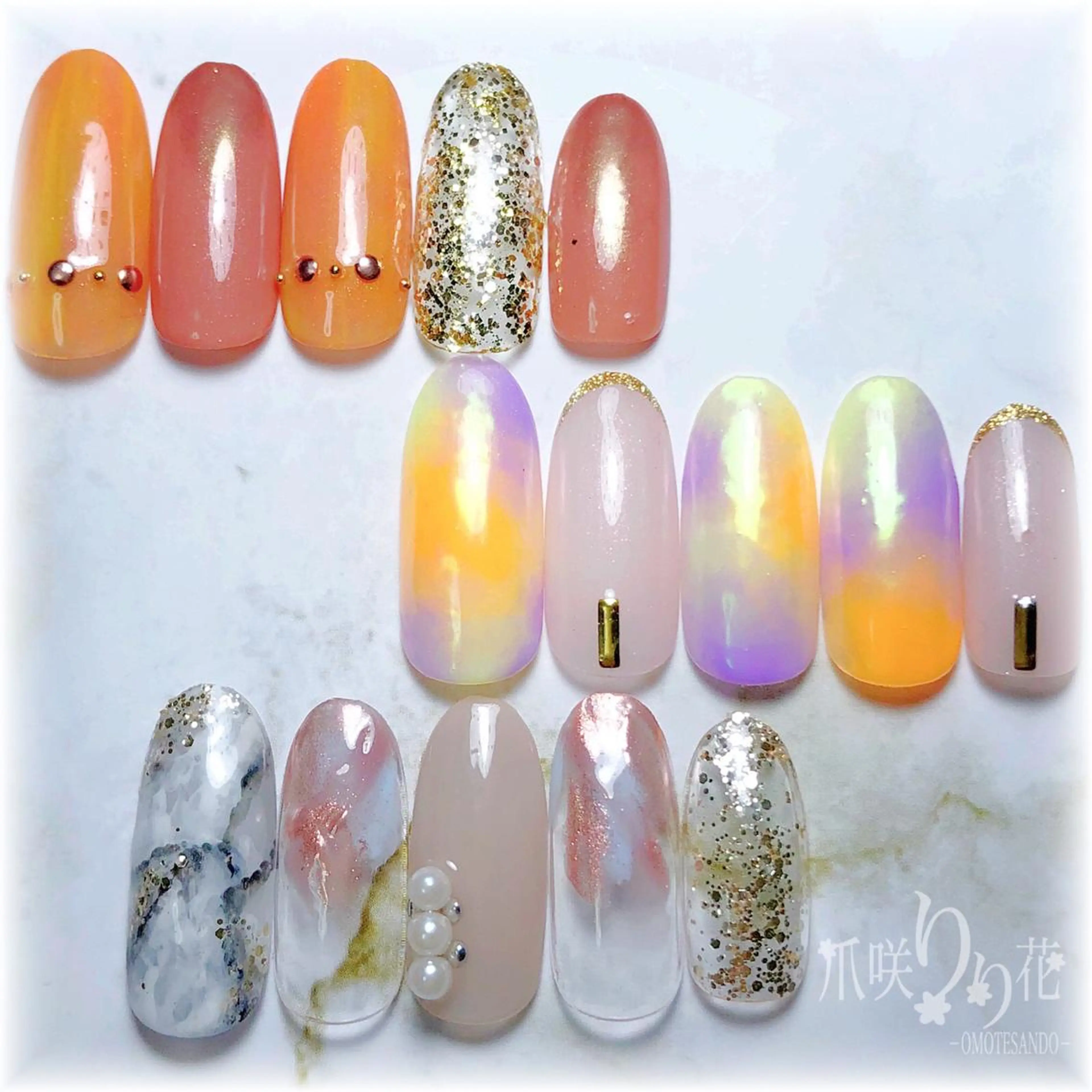 ネイル ハンドネイル ハンドケア 爪咲 りり花のネイルデザイン