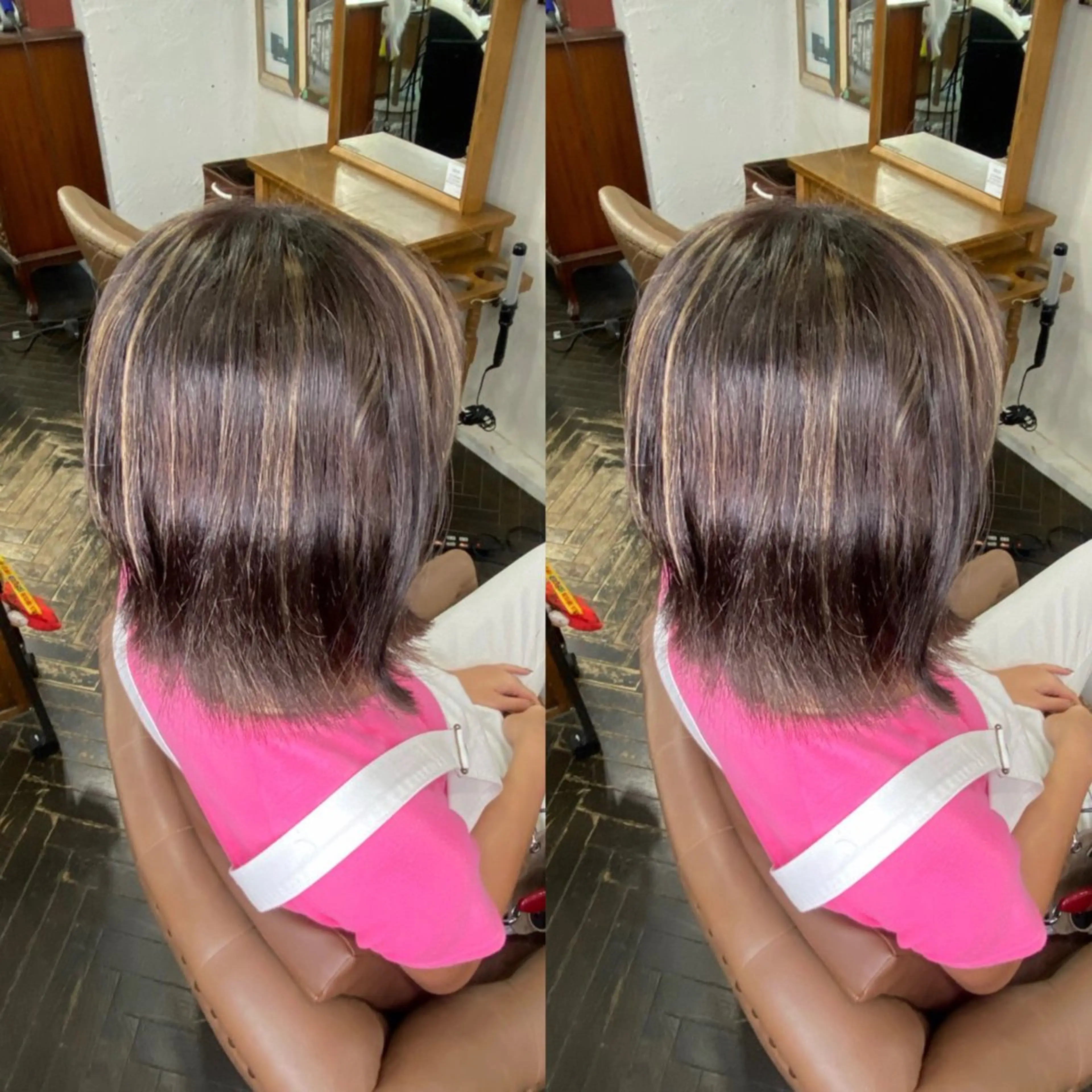 ショート カラー ハイライトカラー ハイライト ヘアカラー トリートメント 💎ハイトーン/艶 カラー モエカ💎のヘアスタイル