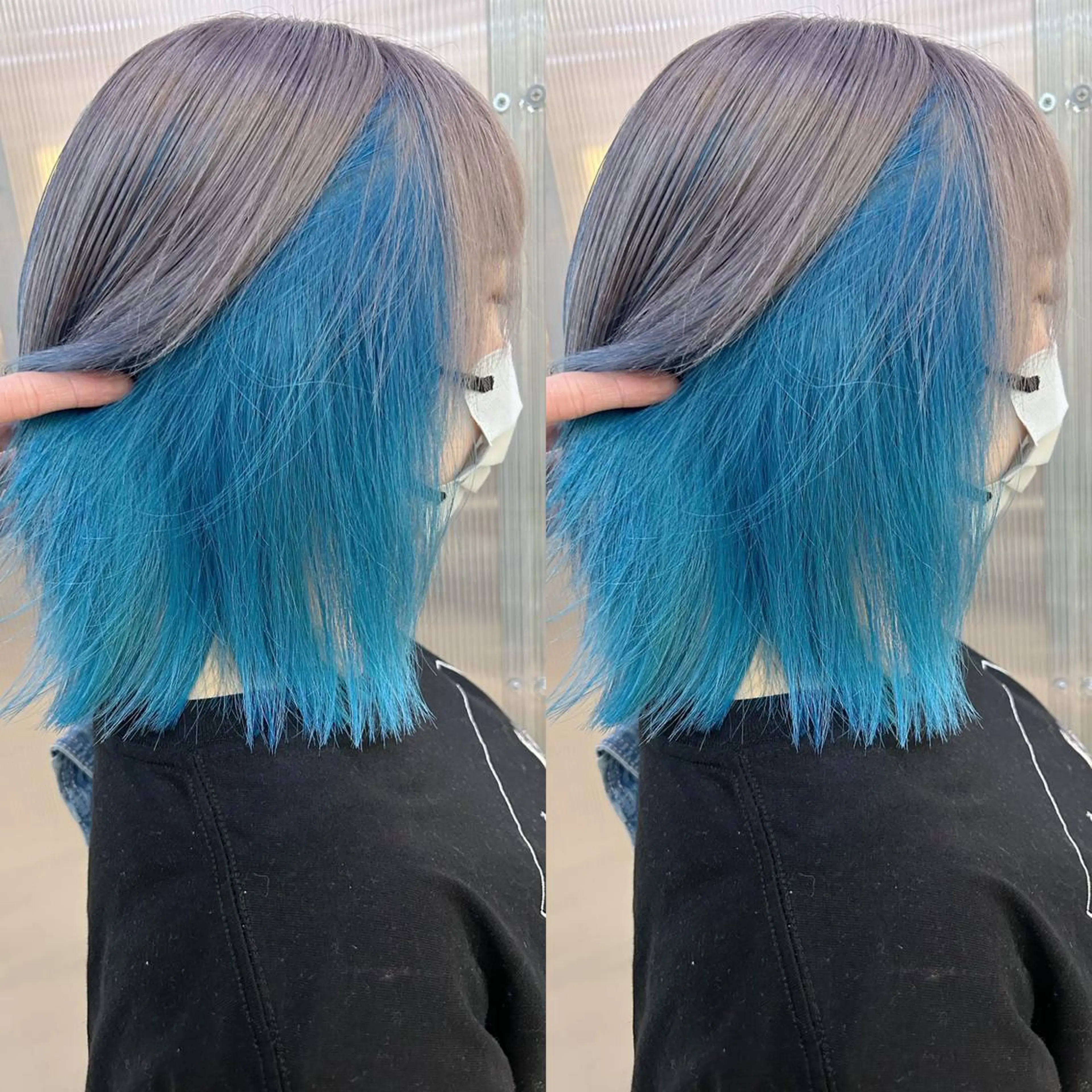 セミロング カラー カット 縮毛矯正 トリートメント yoriダブルカラー 代表すがわらのヘアスタイル