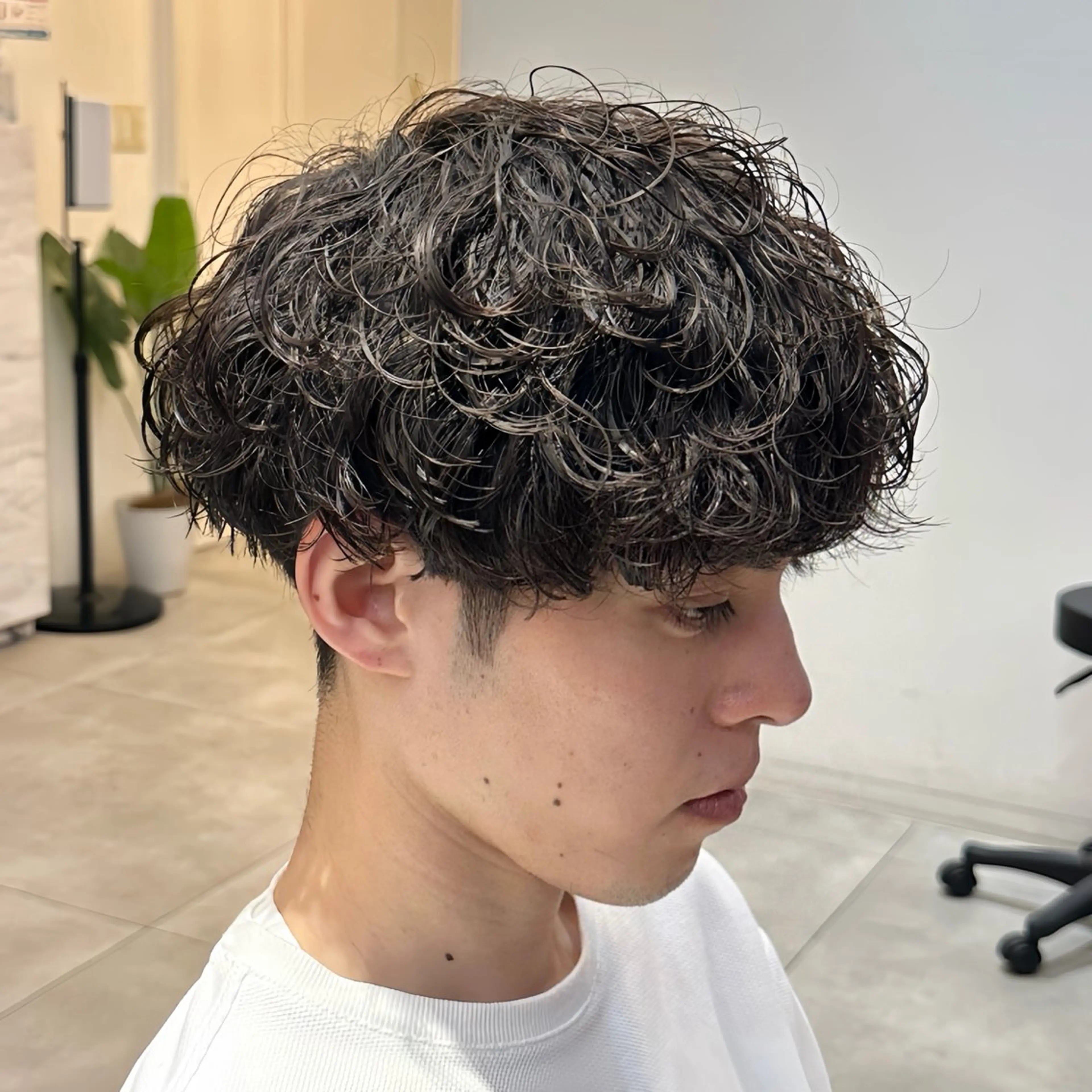 パーマ メンズ メンズパーマ 波巻きパーマ カット パーマ メンズパーマ/新宿/ サイカショウイチのヘアスタイル