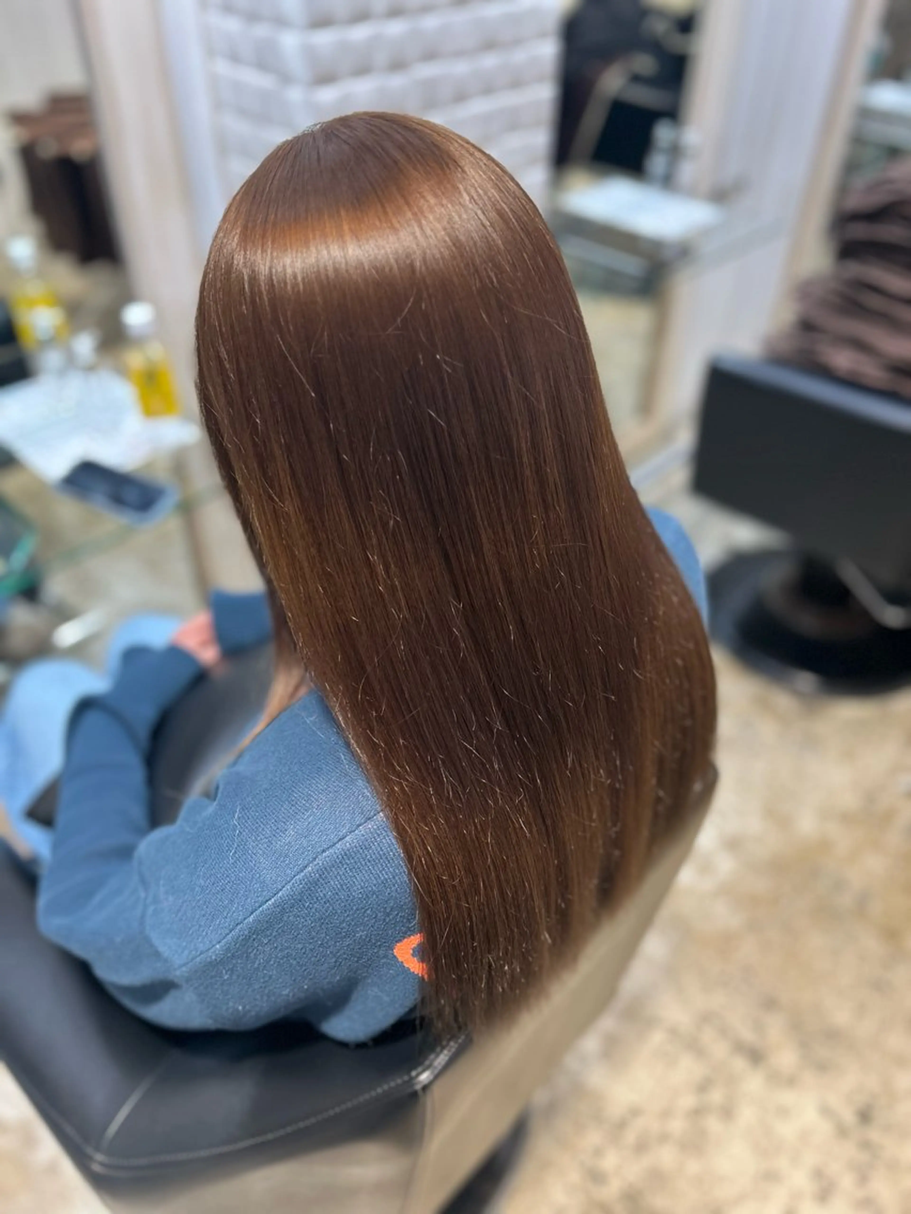 ロング カラー ブラウンカラー ヘアカラー aine / 練馬江古田のヘアスタイル