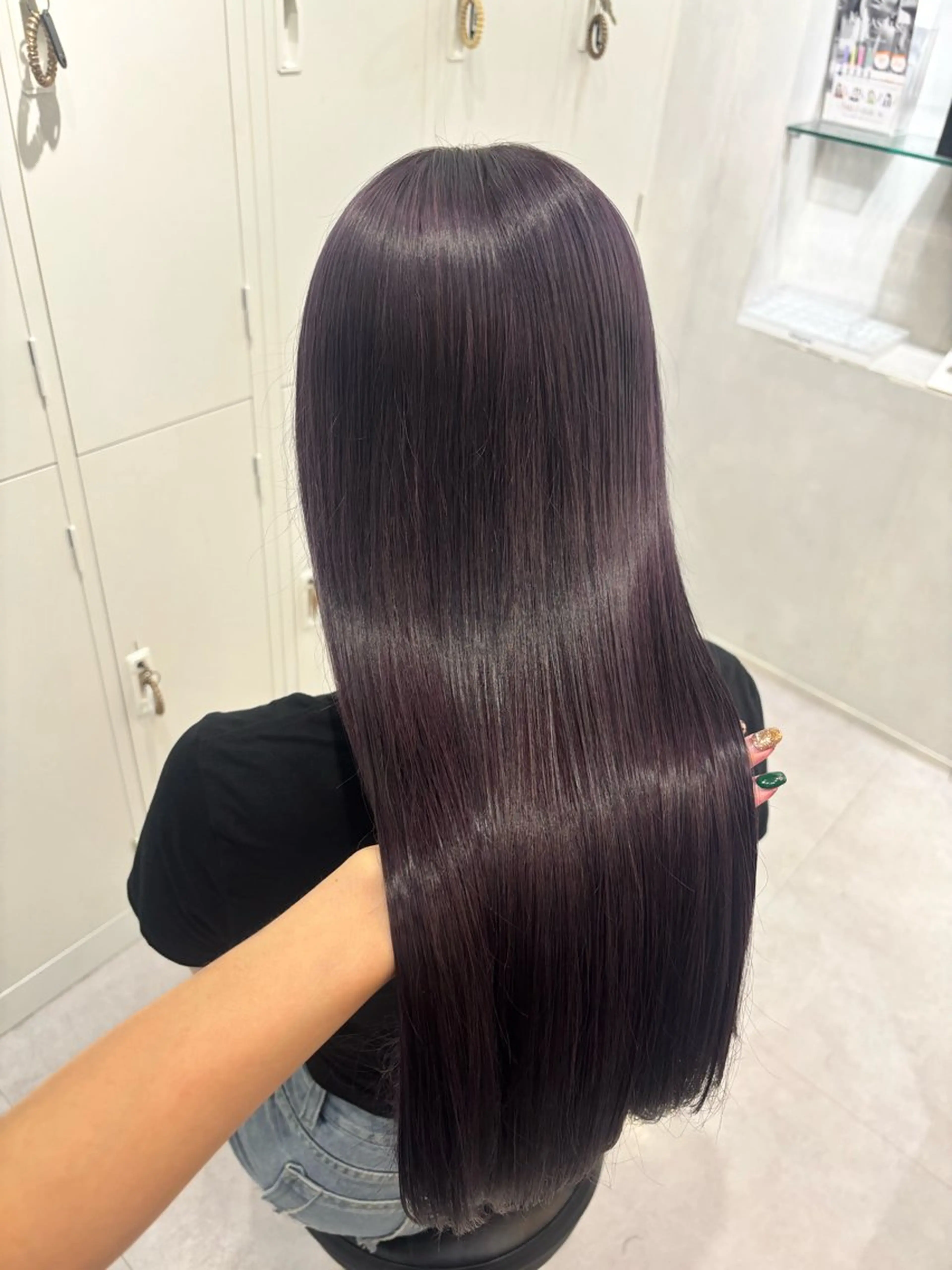 ロング カット ヘアカラー トリートメント hina /髪質改善/カラーのヘアスタイル