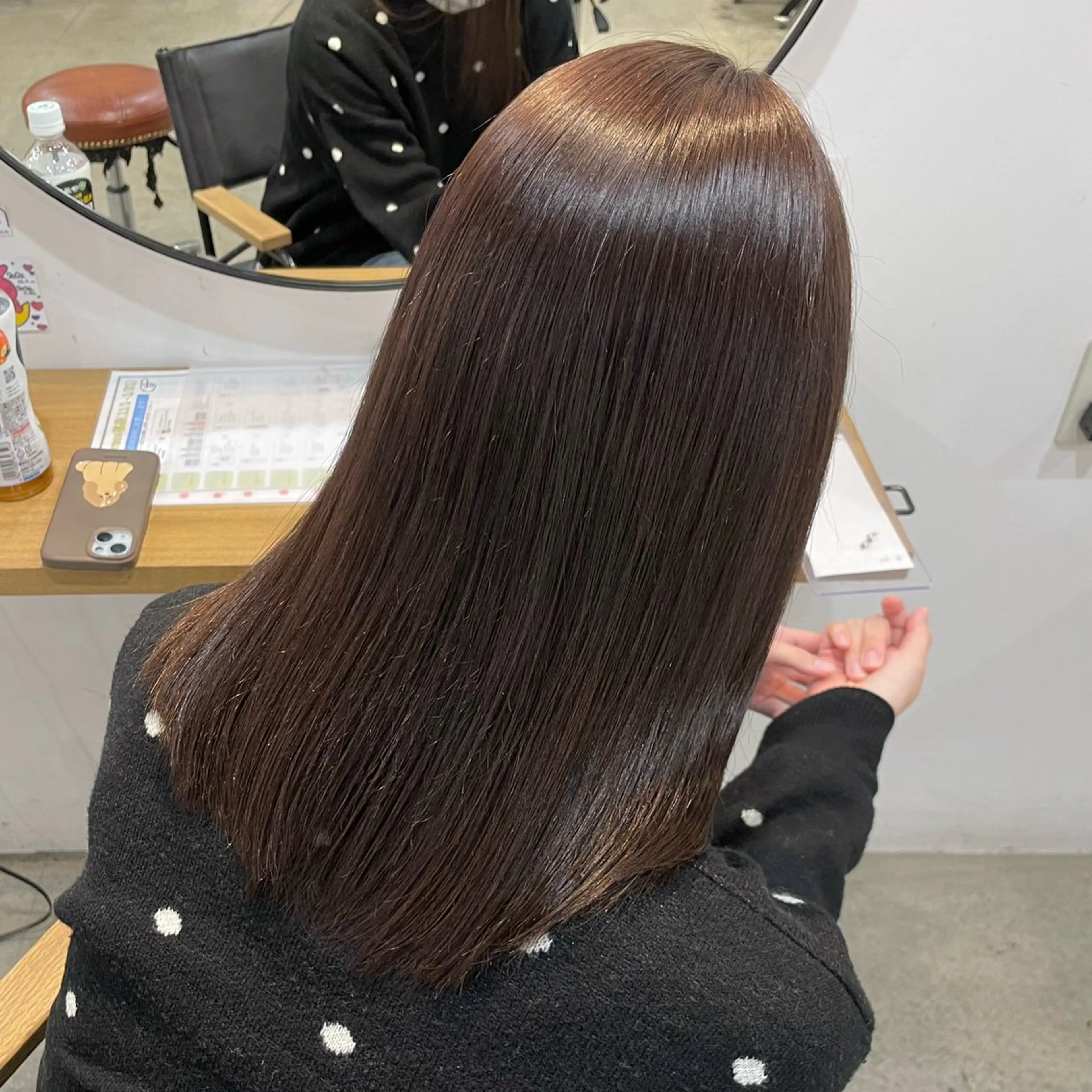 セミロング レイヤー/抜け感カラ ーAI🫧🎀のヘアスタイル