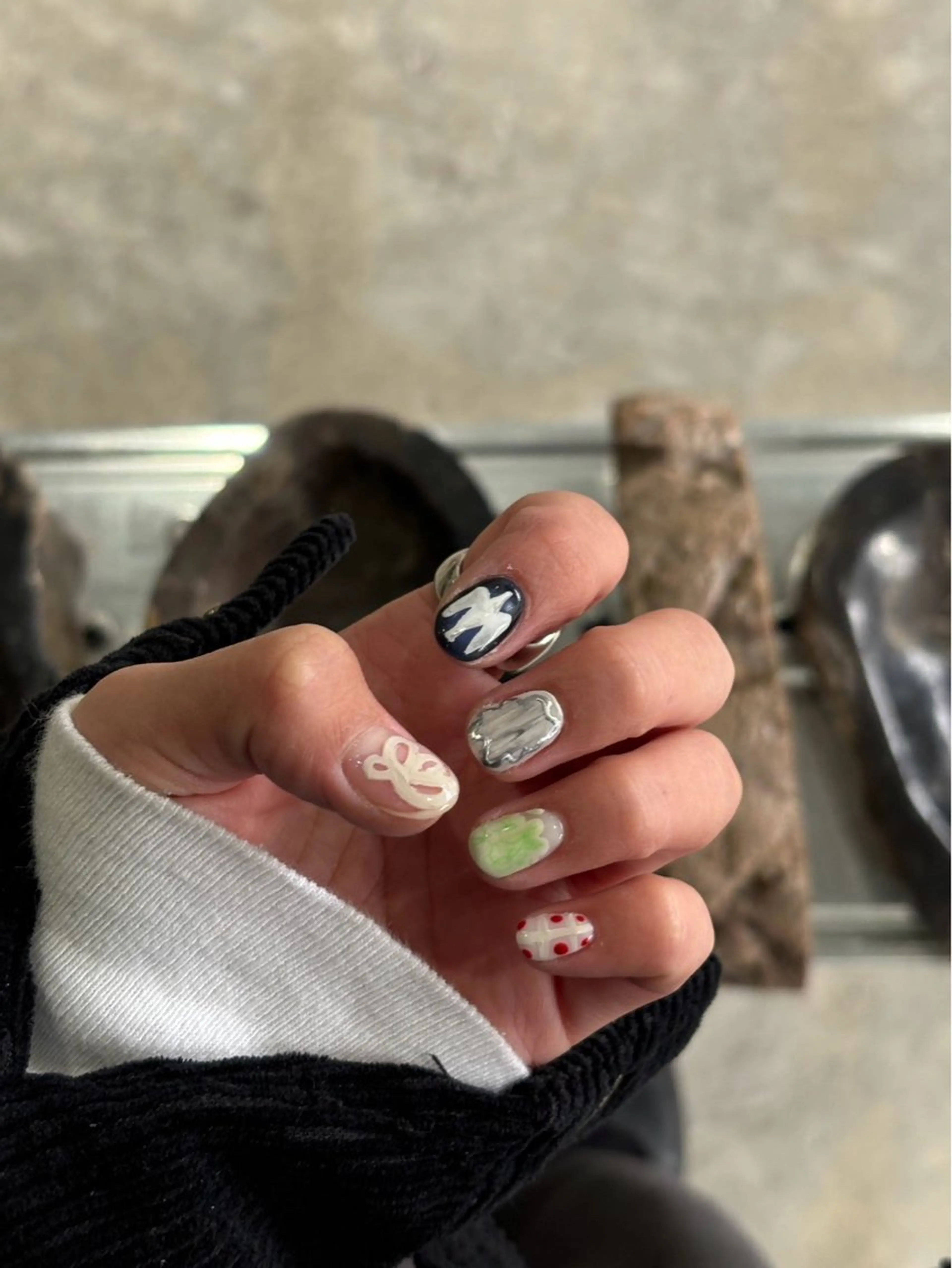 ネイル アートネイル hinako /個性派ニュアンスのネイルデザイン