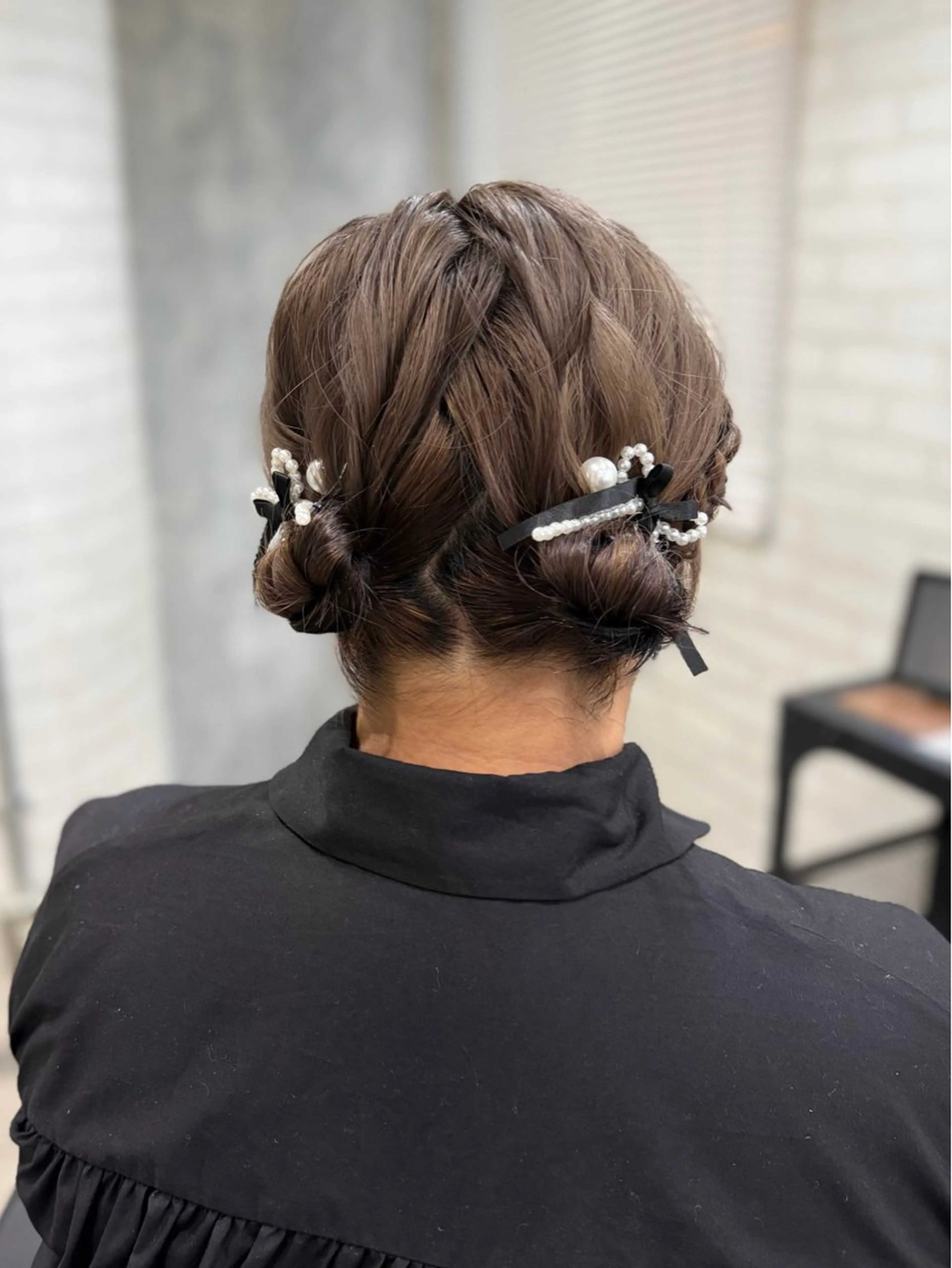 ミディアム ボブ ヘアセット shiori/透明感 /顔周り/髪質改善のヘアスタイル