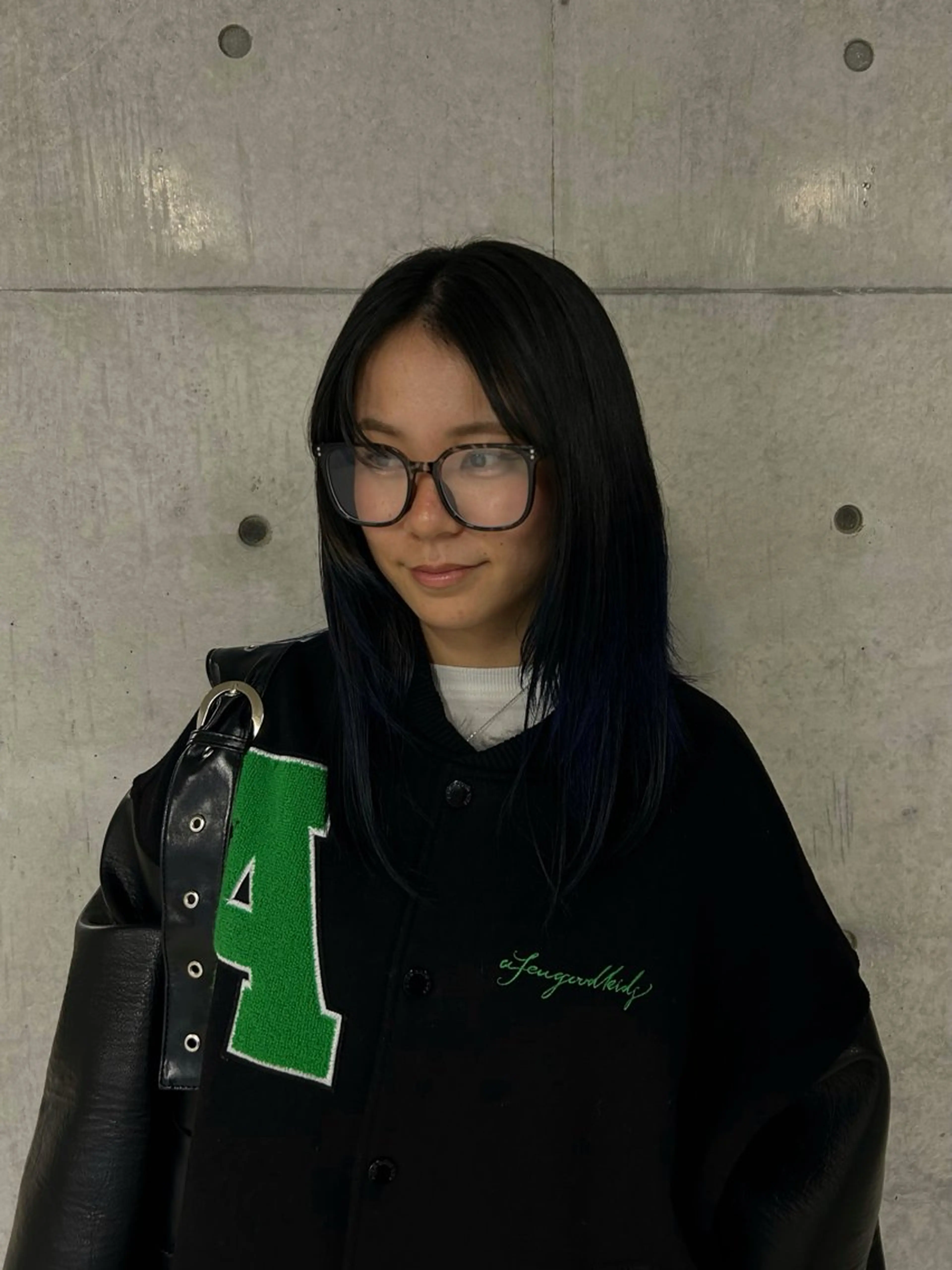 ミディアム カラー ヘアカラー 韓国風寒色カラー🖤 /縮毛/suzunoのヘアスタイル