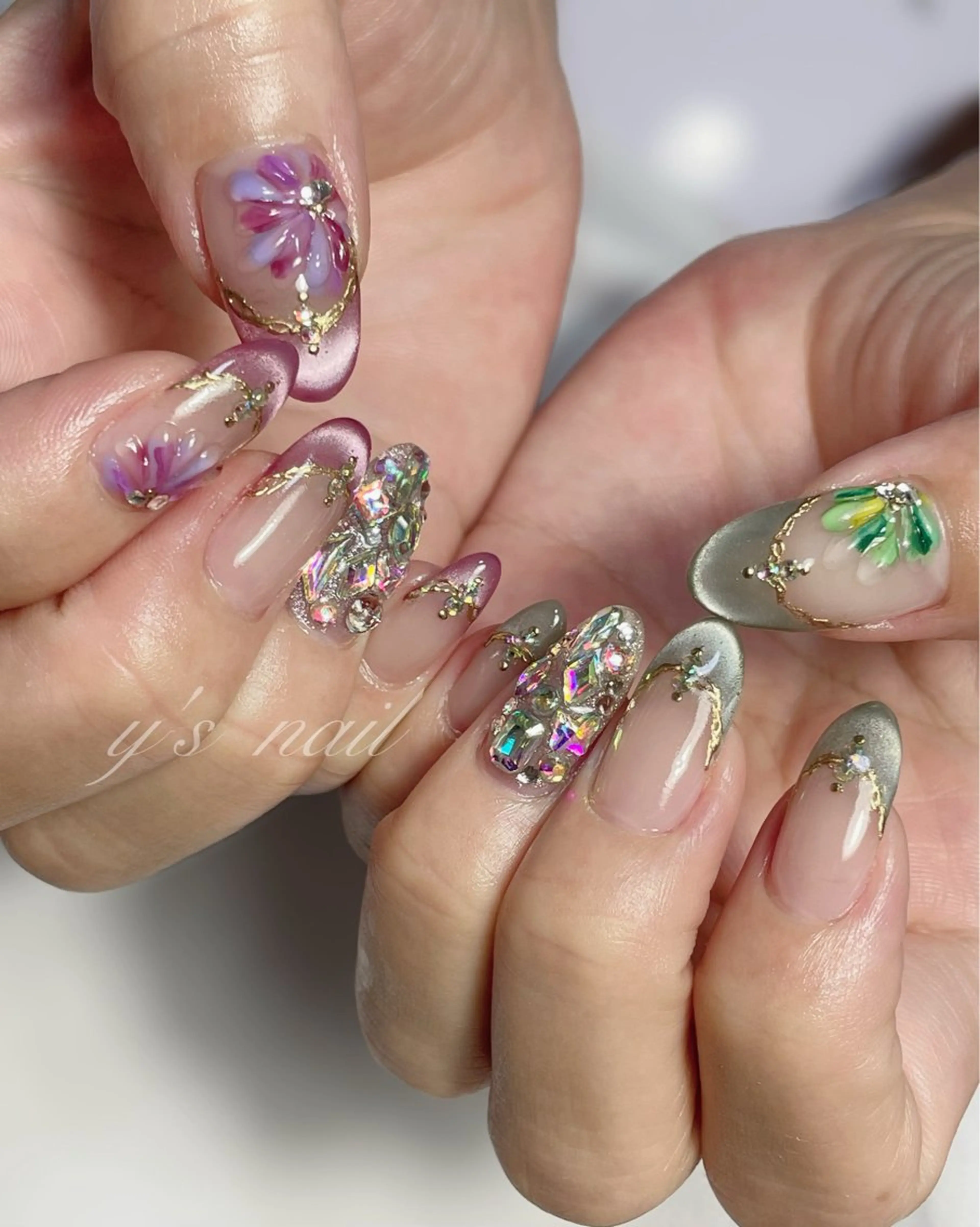 ネイル フレンチネイル ハンドネイル y’s nail ✧ゆきのネイルデザイン