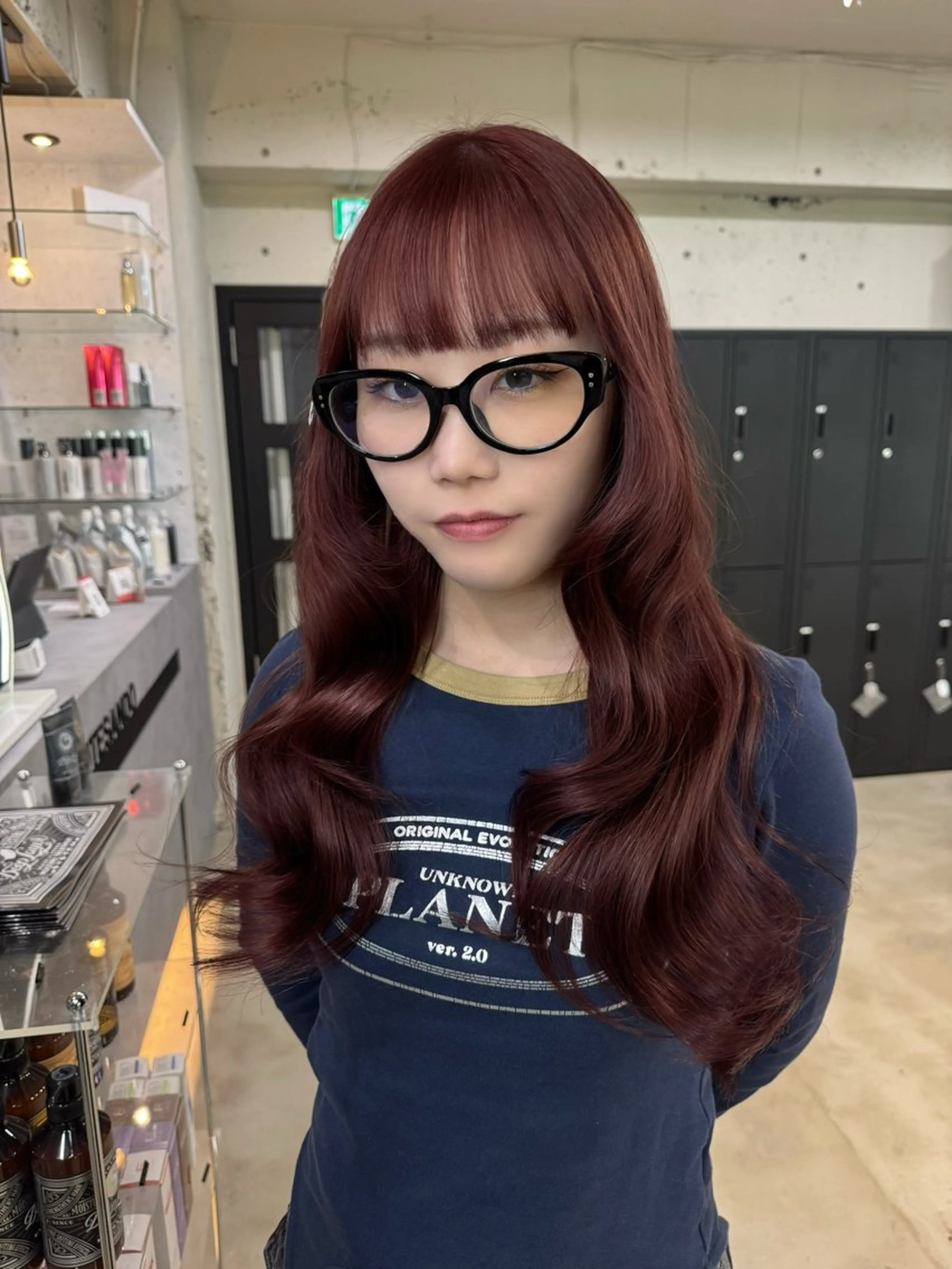 ロング カラー 艶カラー♡クール トレンドヘア♡アユミのヘアスタイル